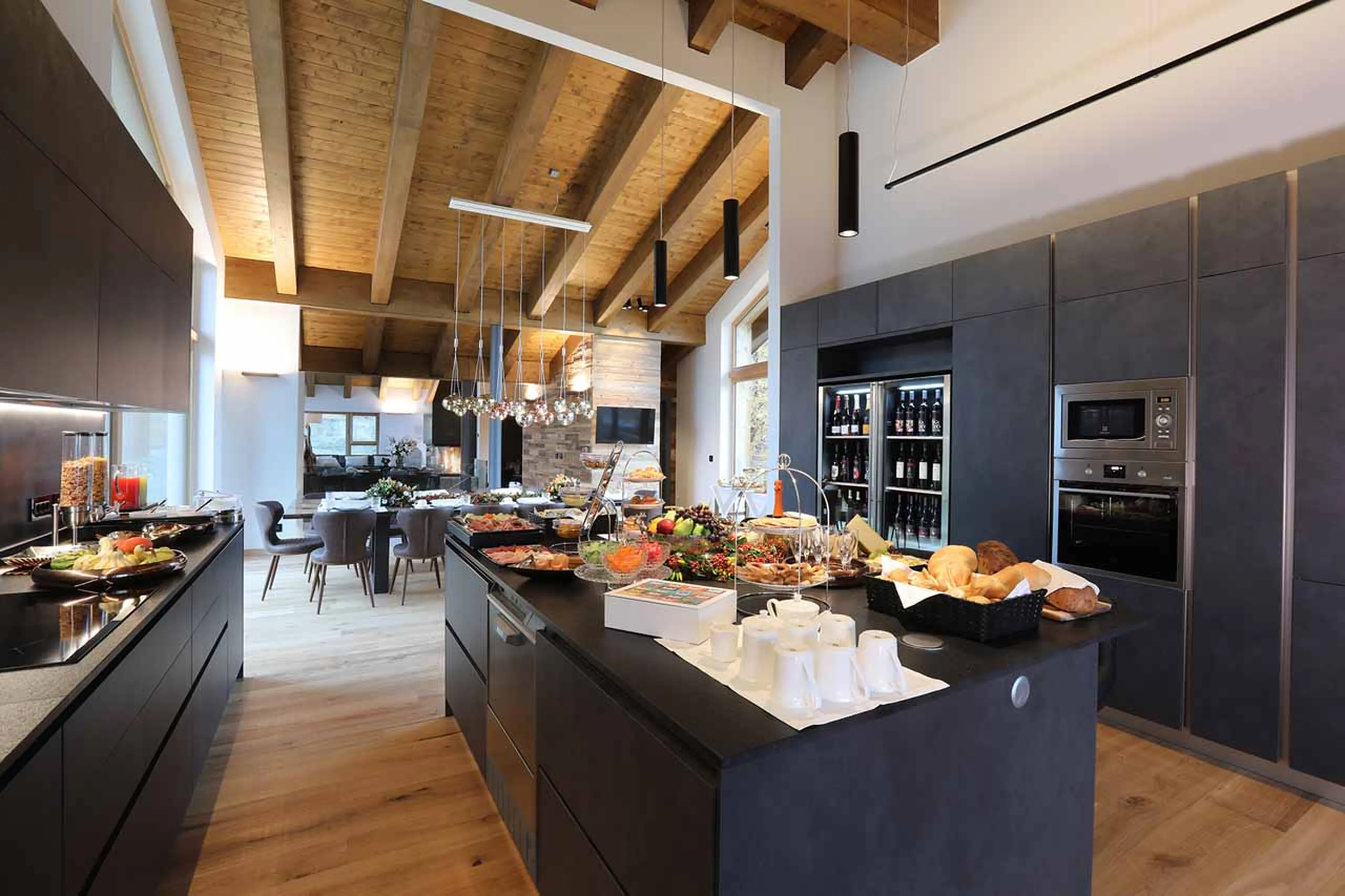 Kitchen at Chalet Blanc in Cervinia