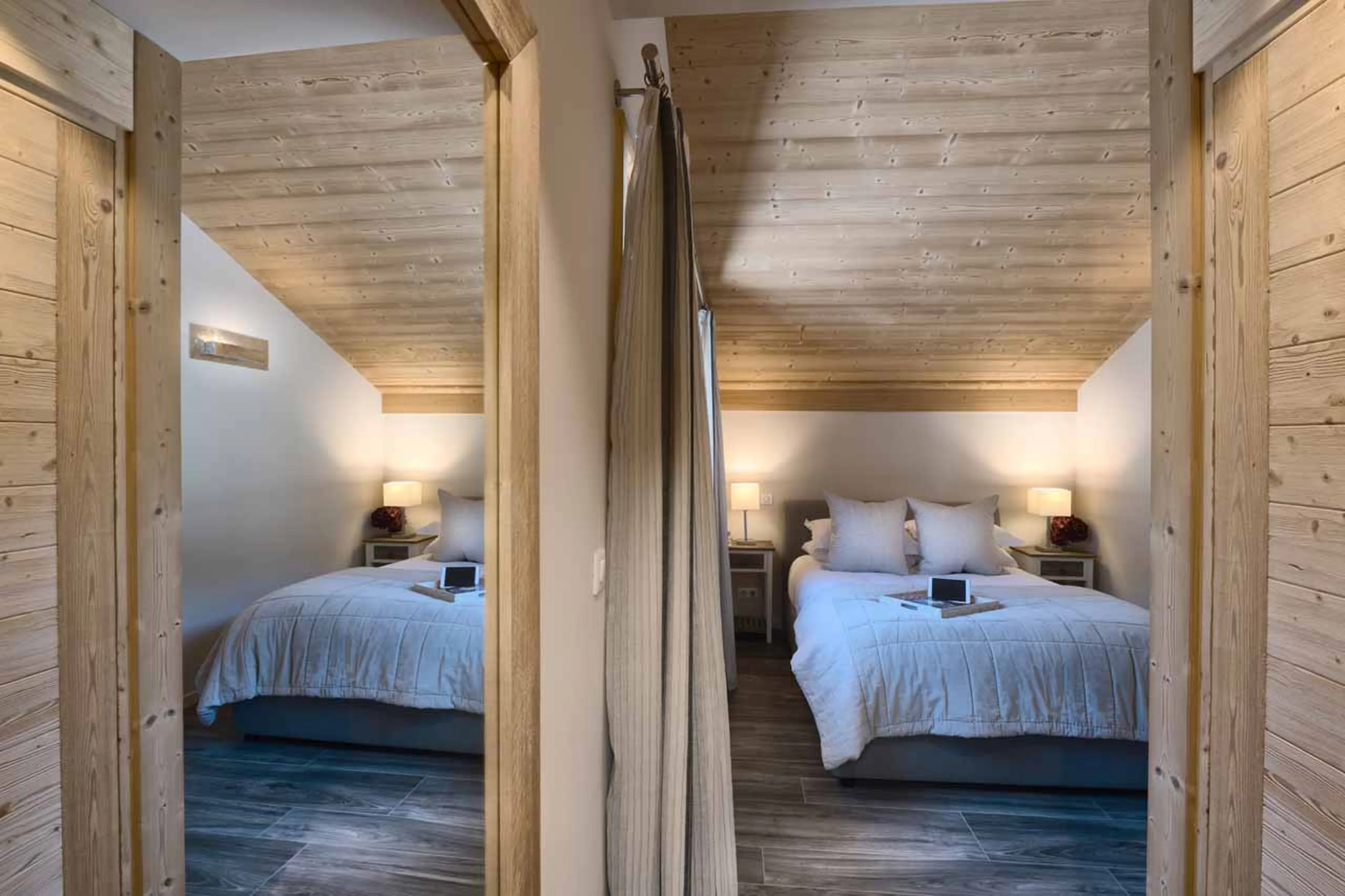 View of bedroom three at Chalet Blanc in Morzine