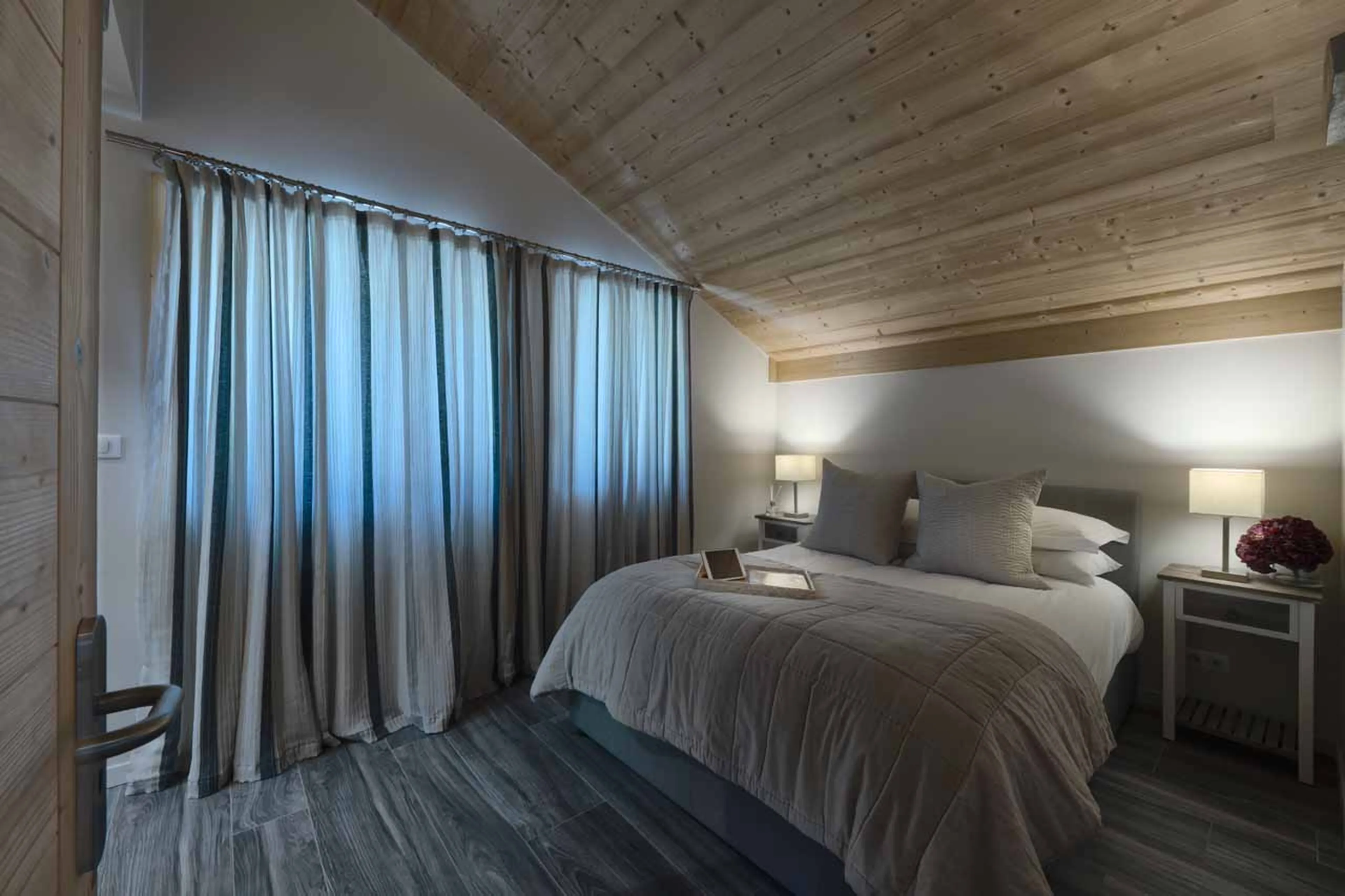 Bedroom three at Chalet Blanc in Morzine