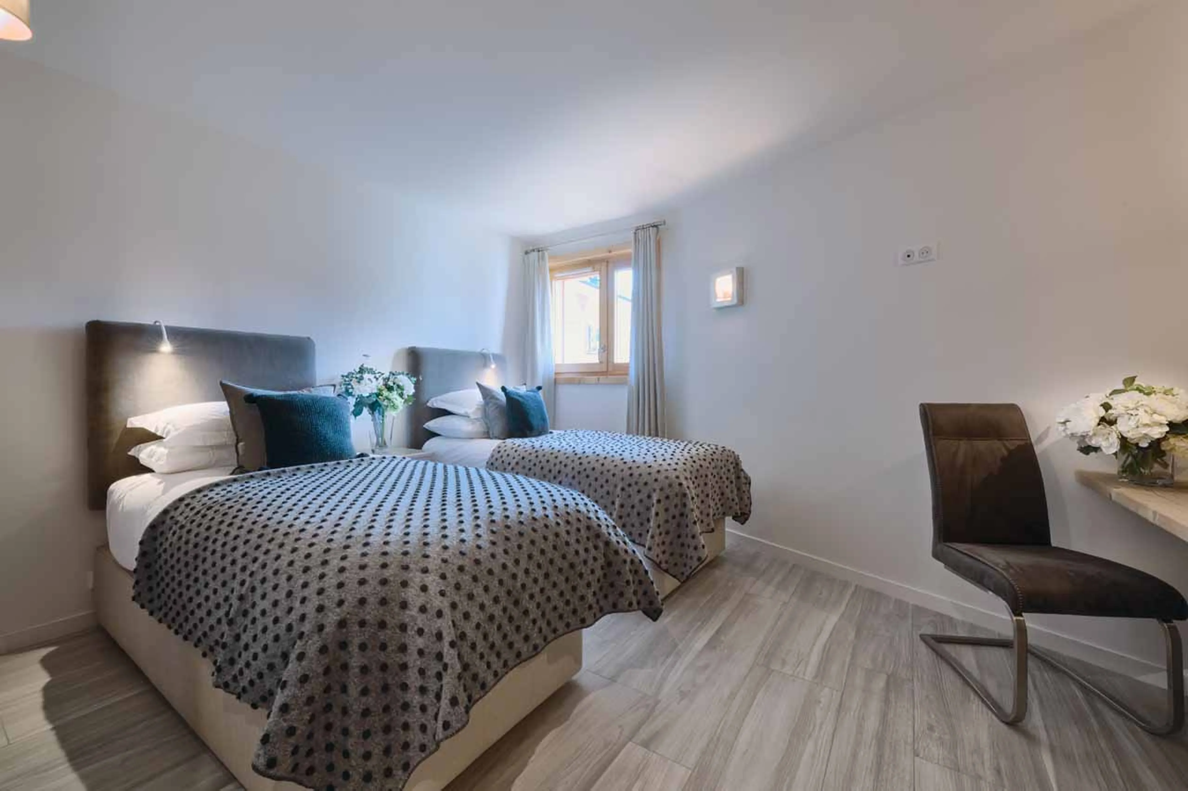 Bedroom five at Chalet Blanc in Morzine