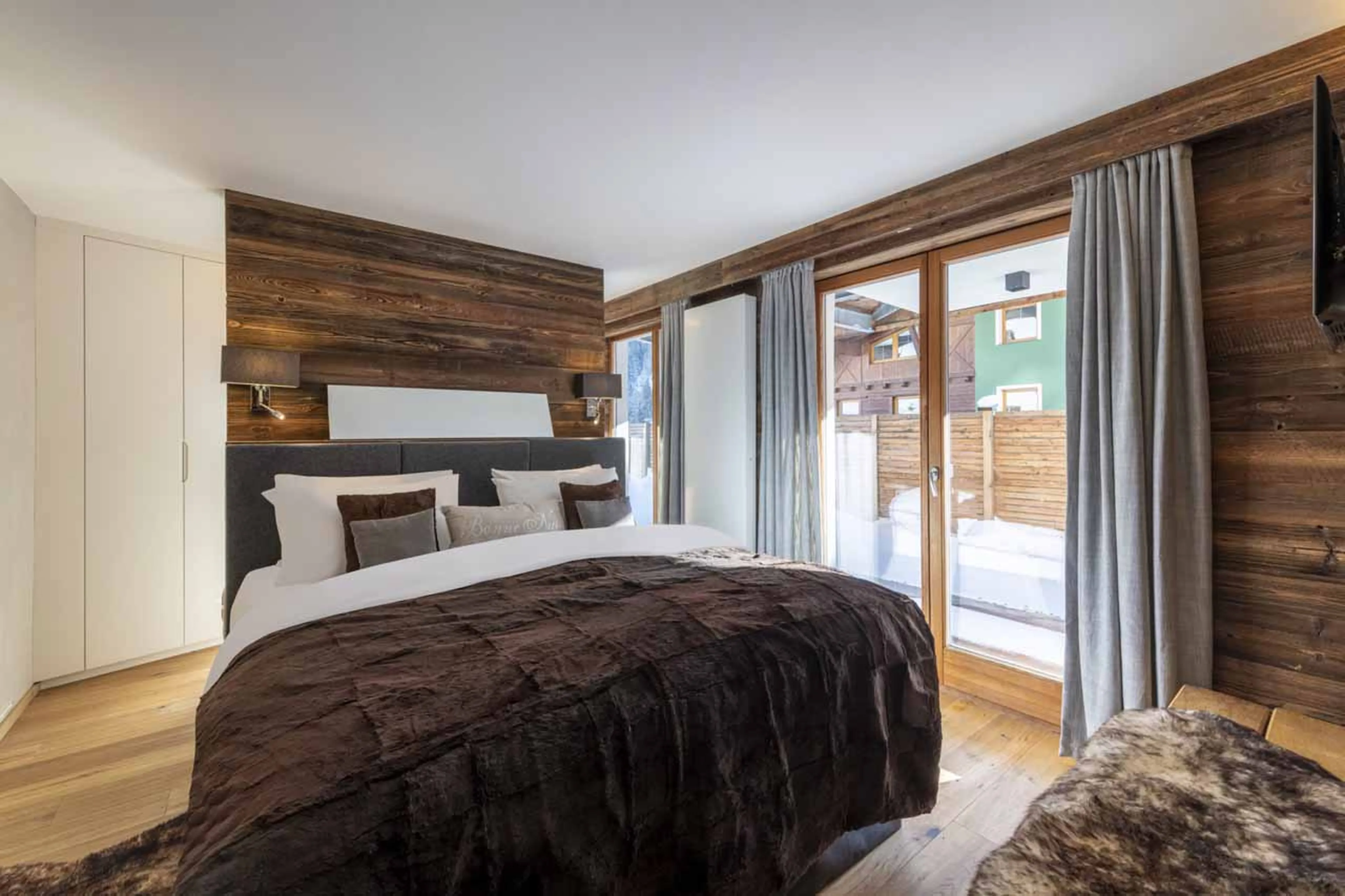 Bedroom three at Chalet Bluebird in St Anton