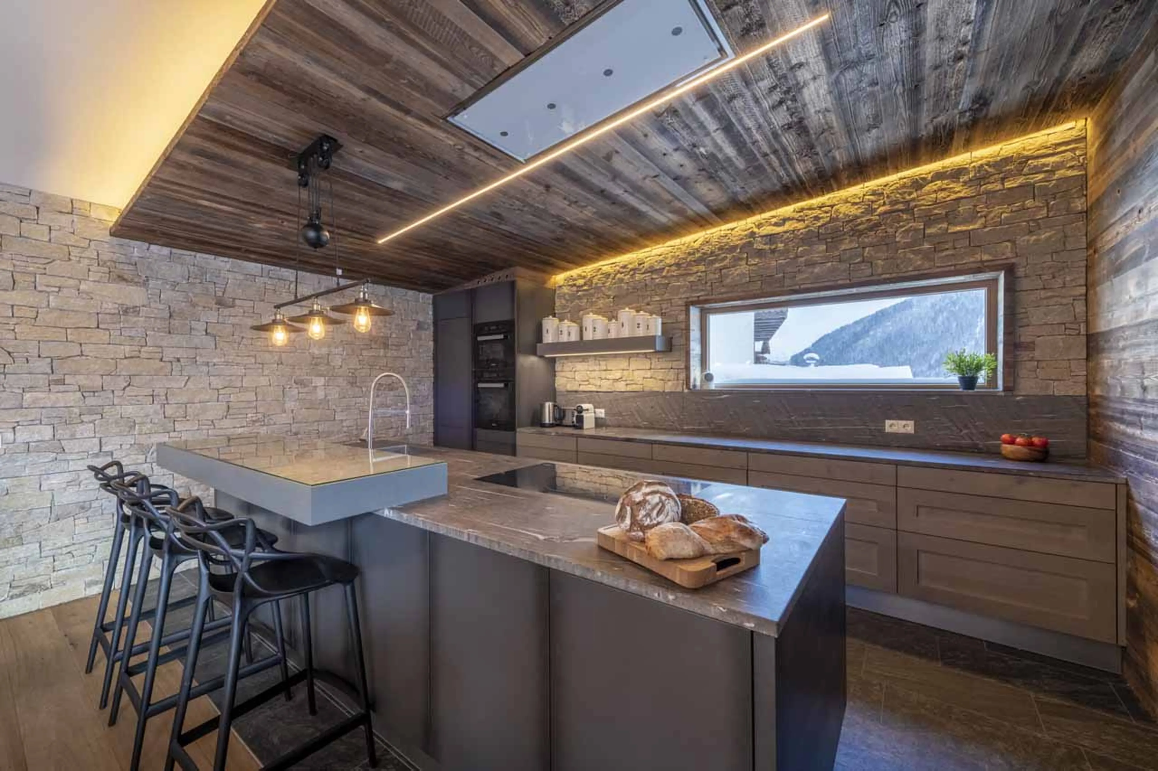 Kitchen at Chalet Bluebird in St Anton