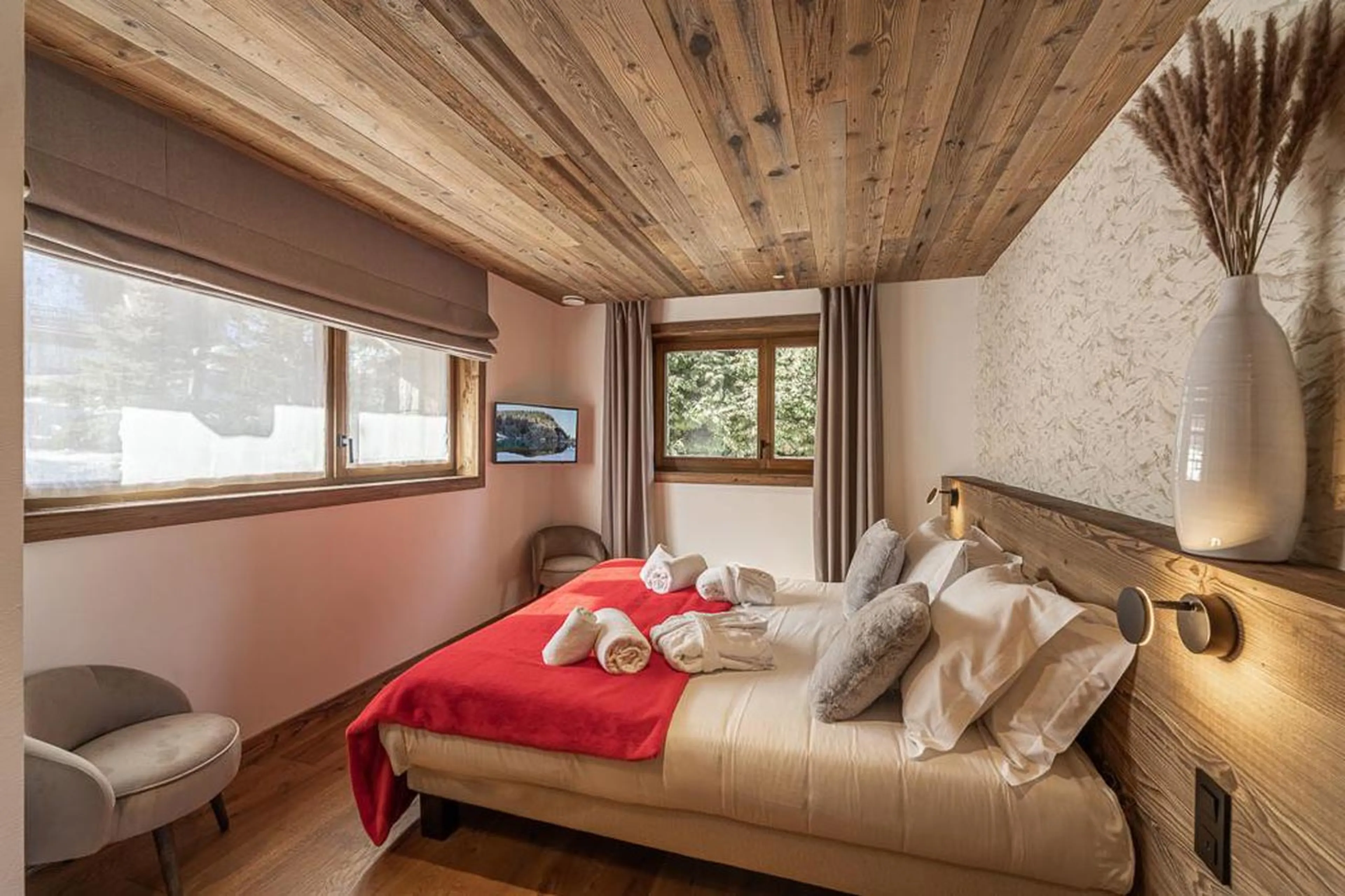Bedroom three view at Chalet Bois des Barmes in Courchevel La Praz