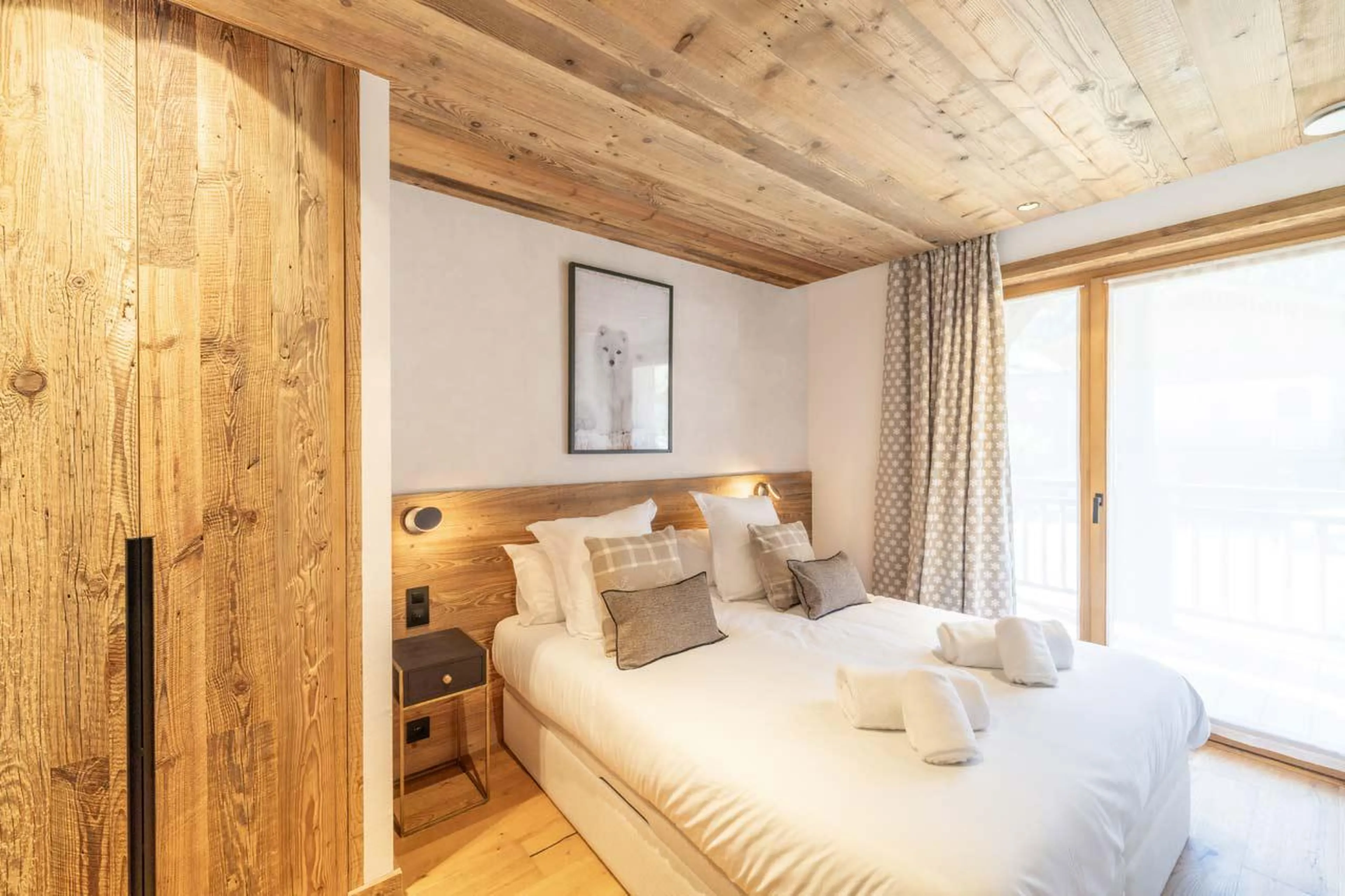 Bedroom three at Chalet Bois du Fontanil in Courchevel Le Praz