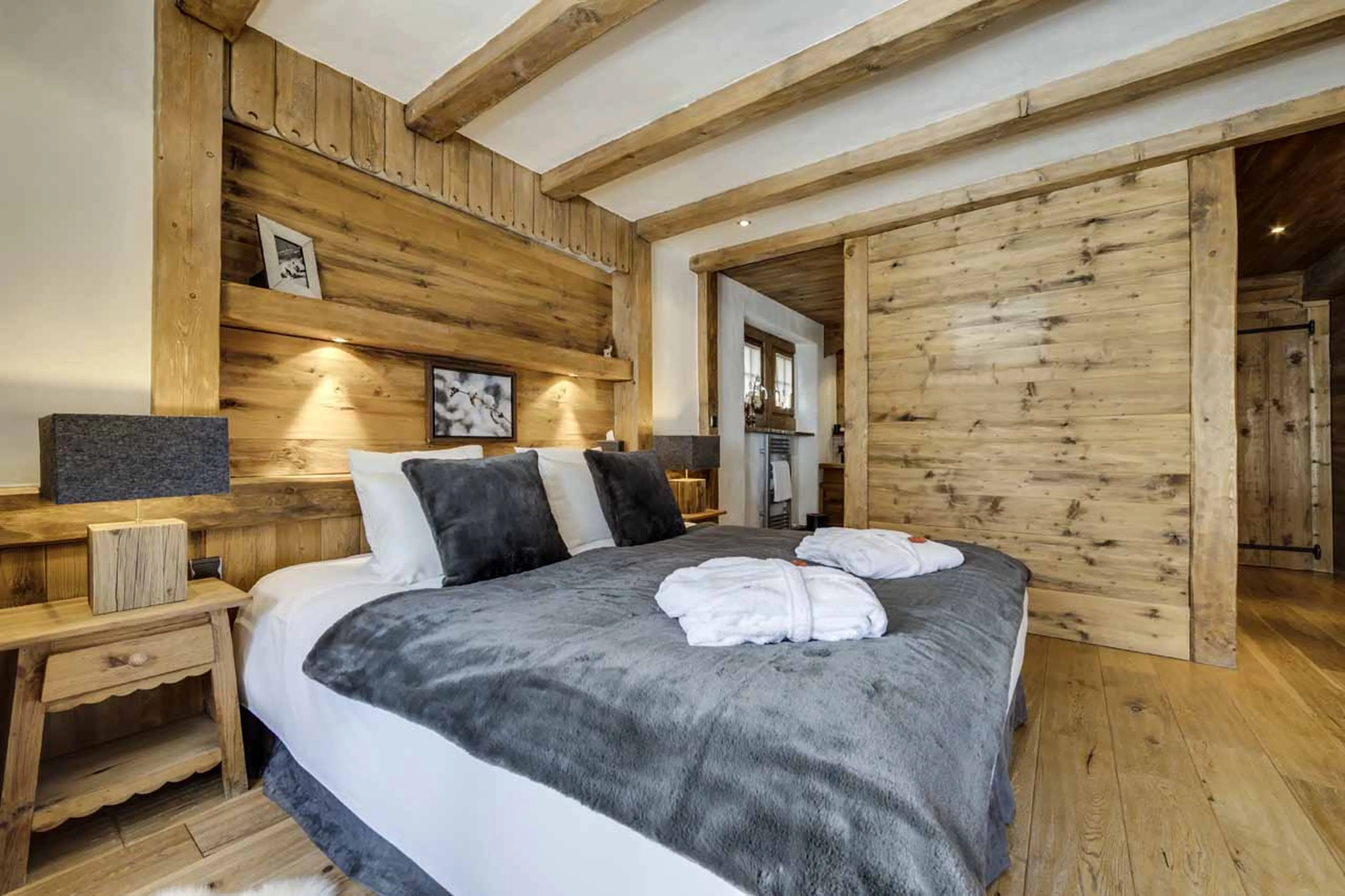Bedroom three at Chalet La Bouclia in Val d'Isere