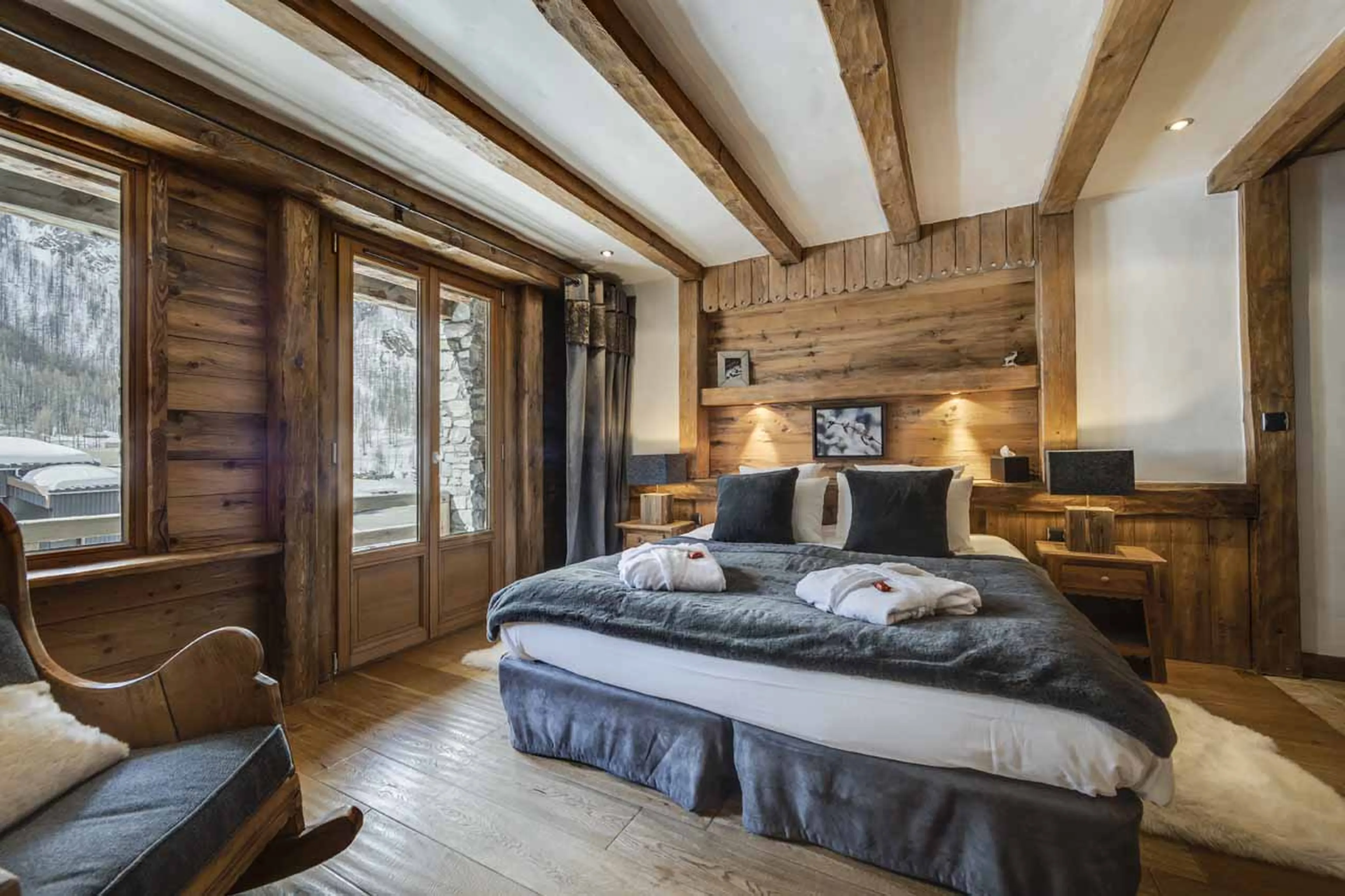 Bedroom 3 at Chalet La Bouclia in Val d'Isere