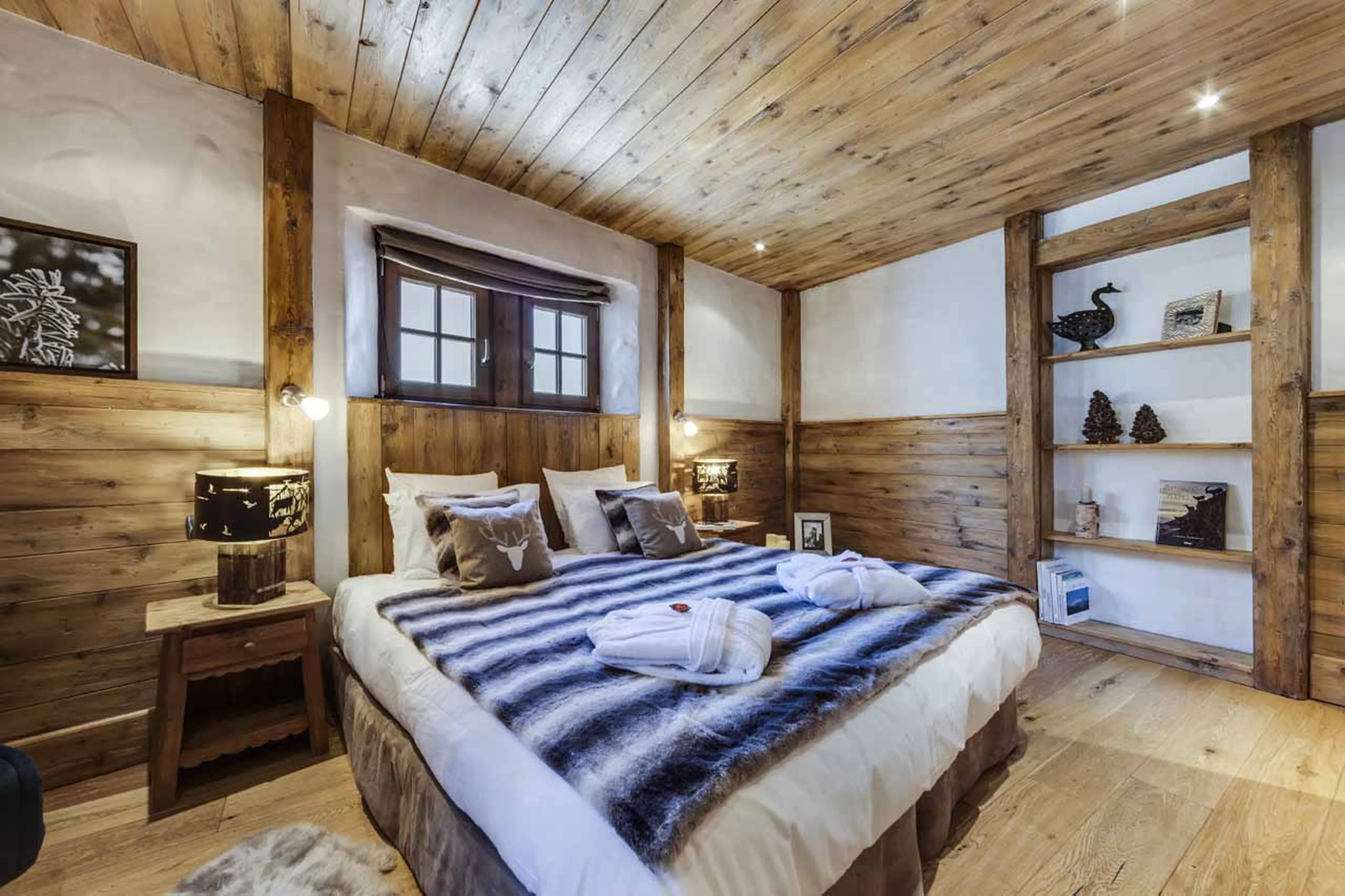 Bedroom four at Chalet La Bouclia in Val d'Isere