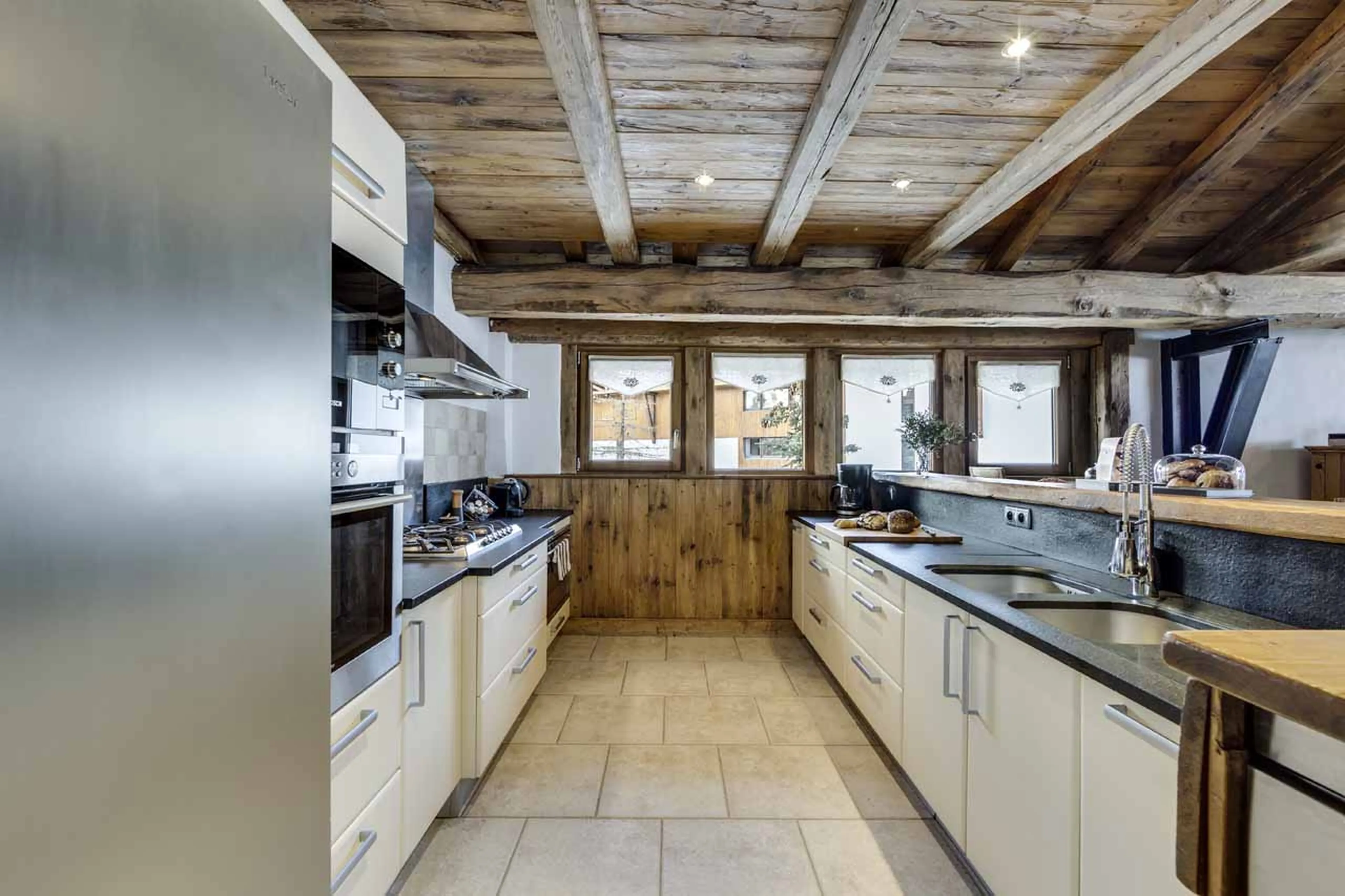Kitchen at Chalet La Bouclia in Val d'Isere