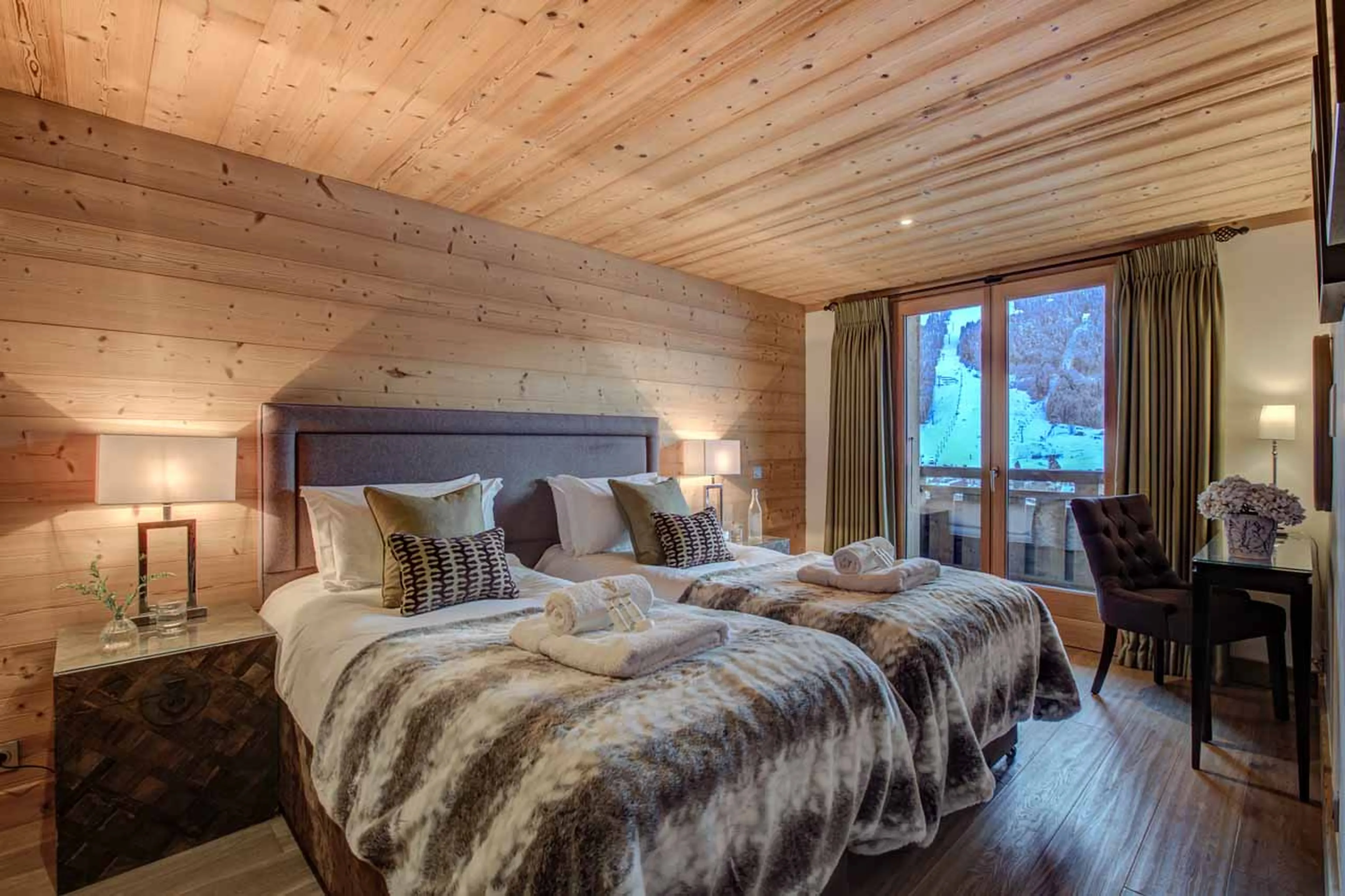 Bedroom four at Chalet Bouquetin in Morzine