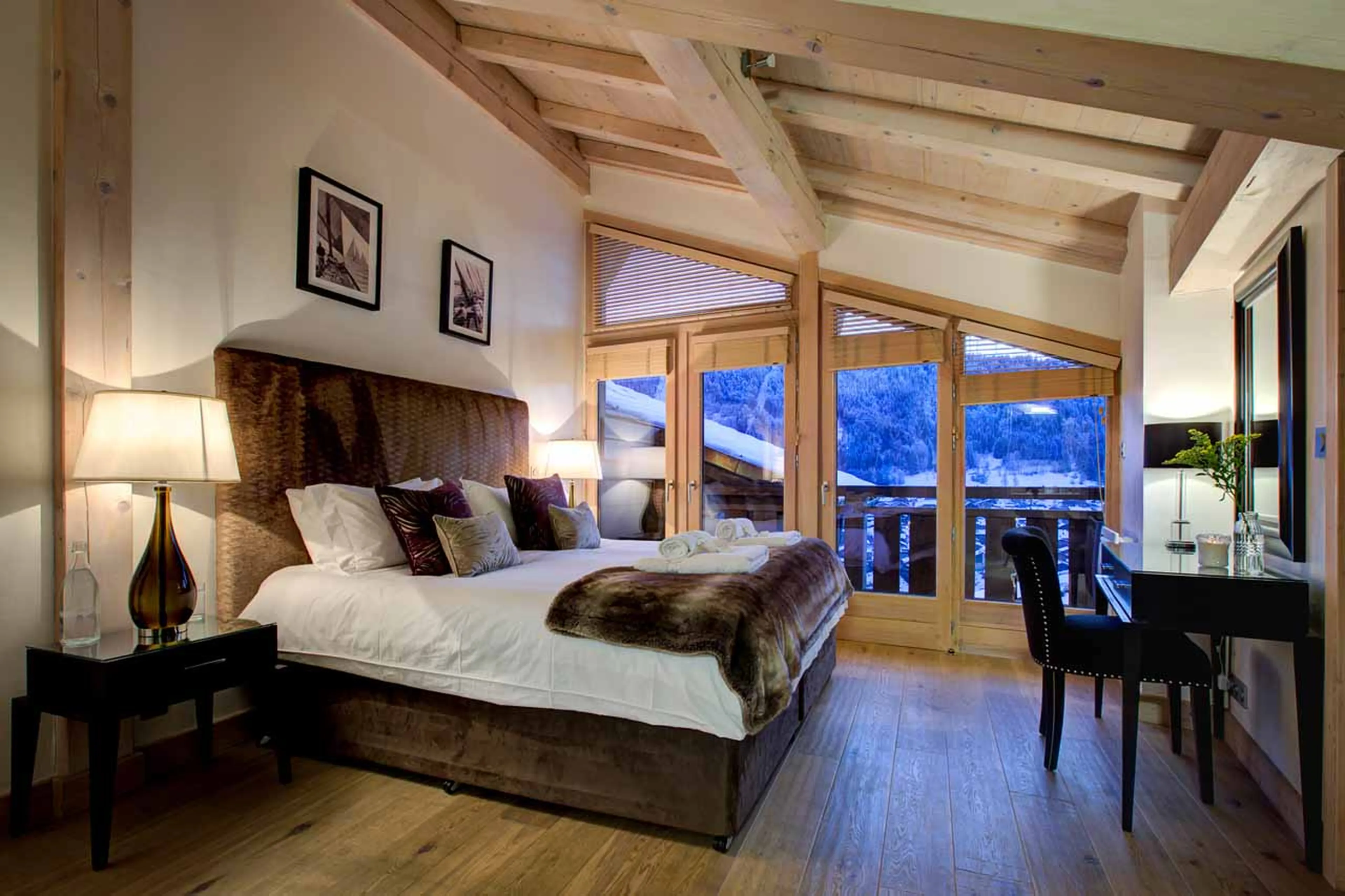 Bedroom five at Chalet Bouquetin in Morzine