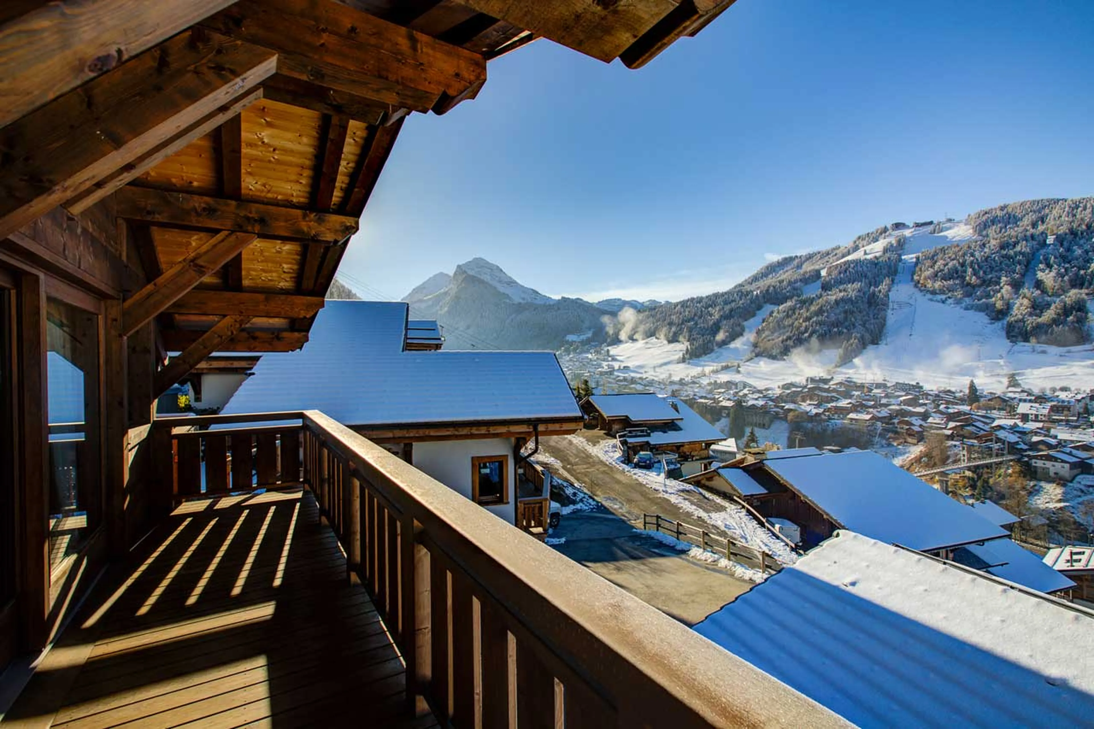 Views from terrace of Chalet Bouquetin in Morzine