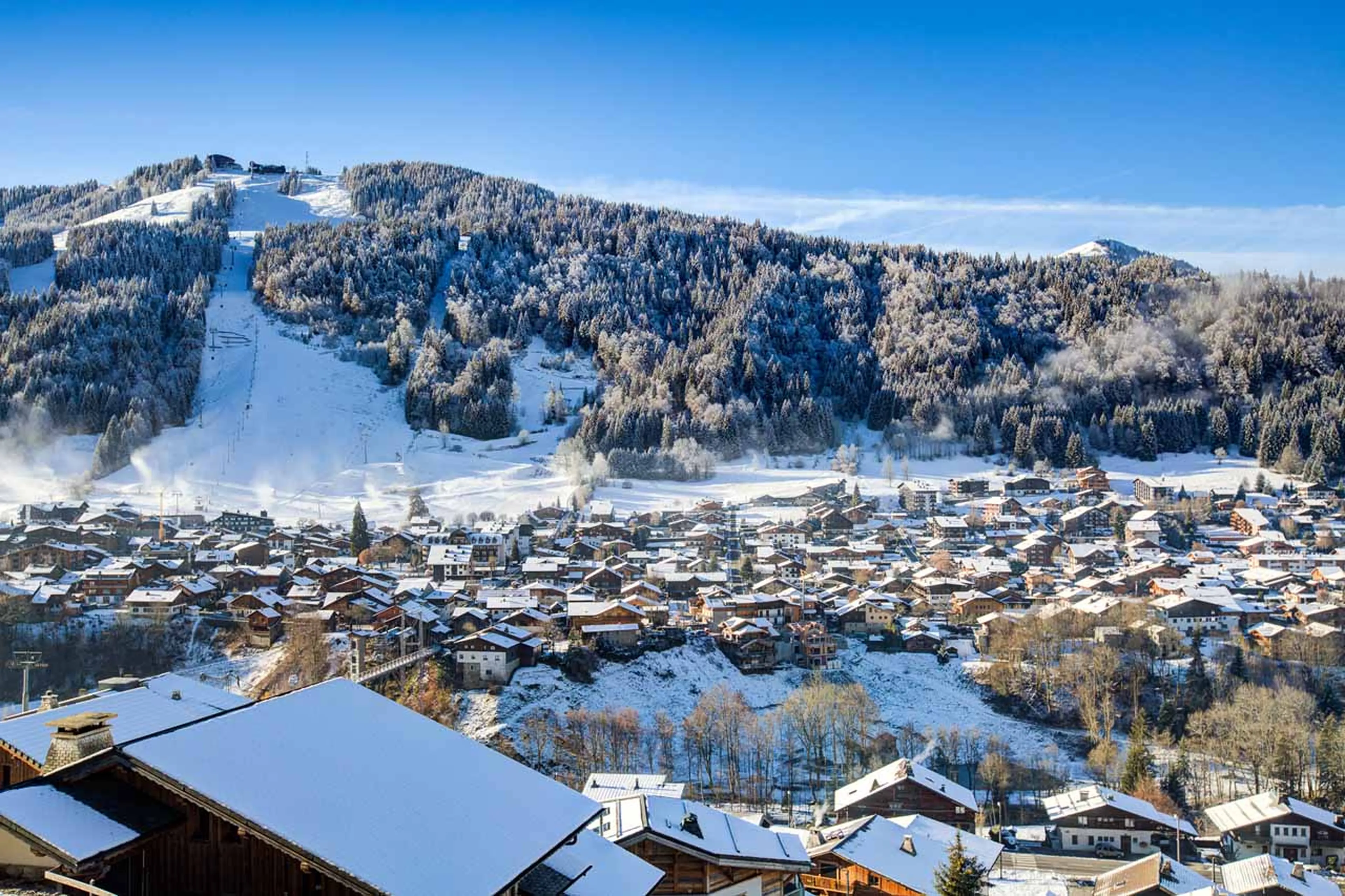Views of the slopes from Chalet Bouquetin in Morzine