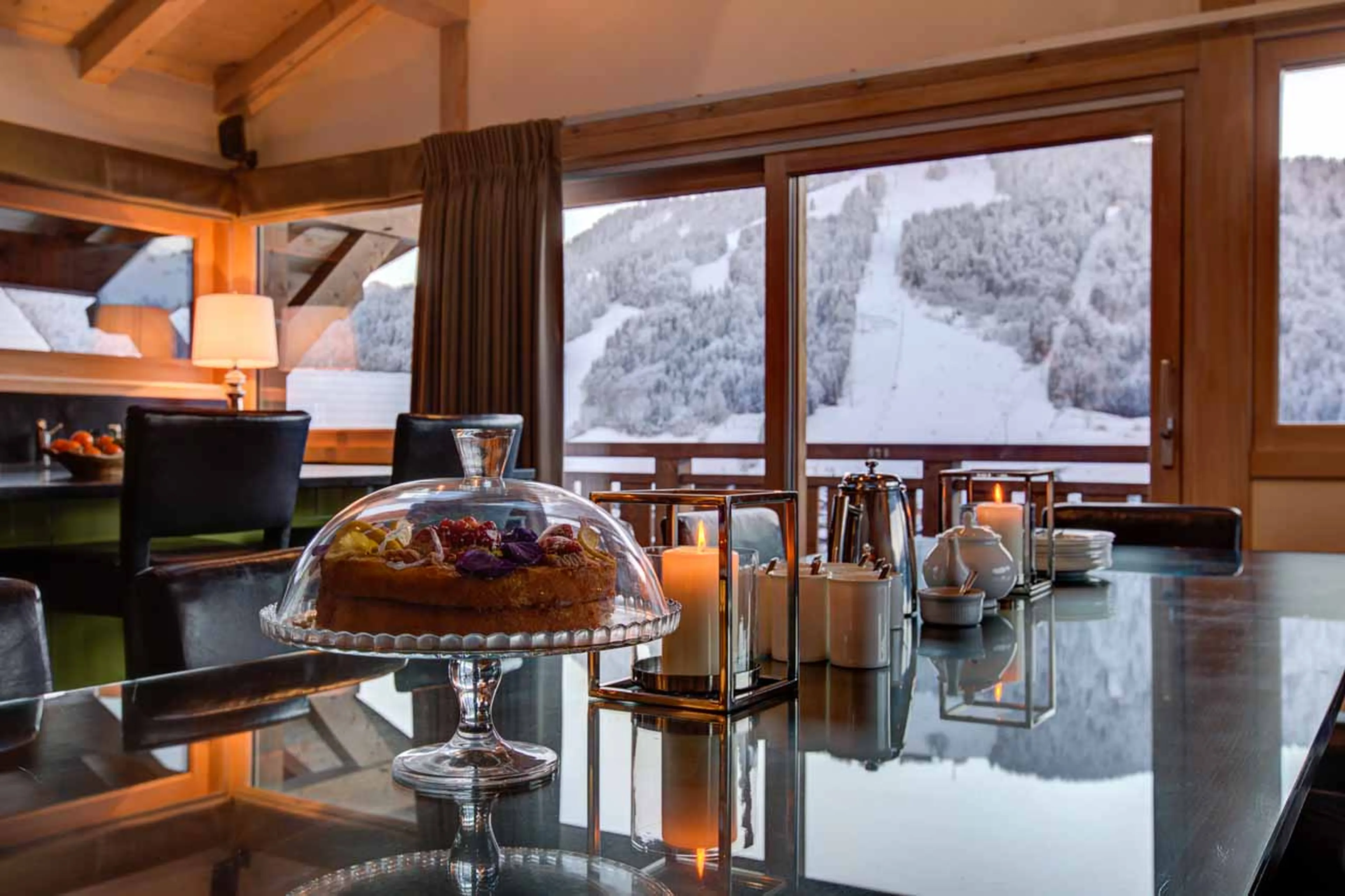 Afternoon tea at Chalet Bouquetin in Morzine