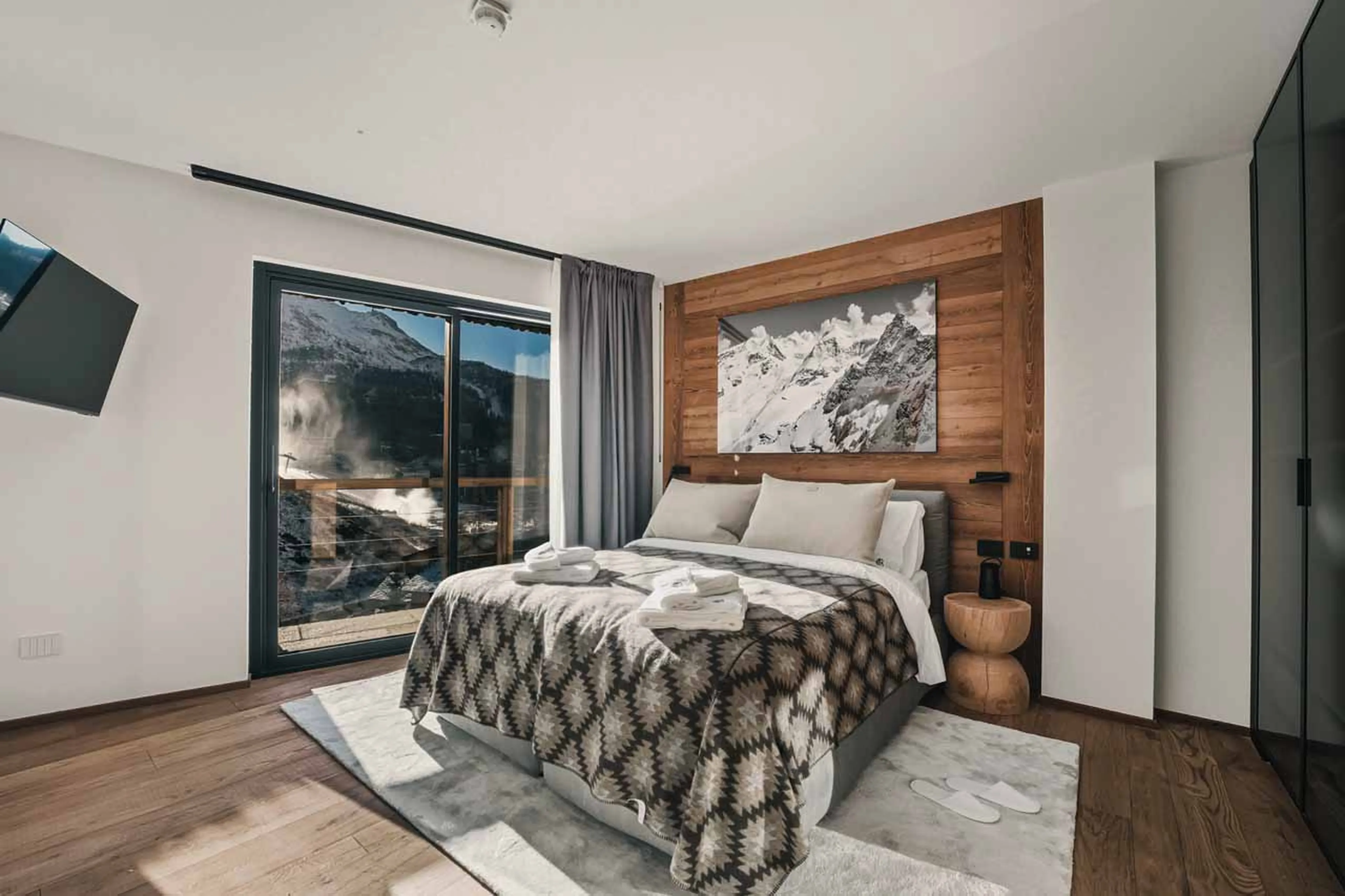 Bedroom two at Chalet Breithorn in Cervinia