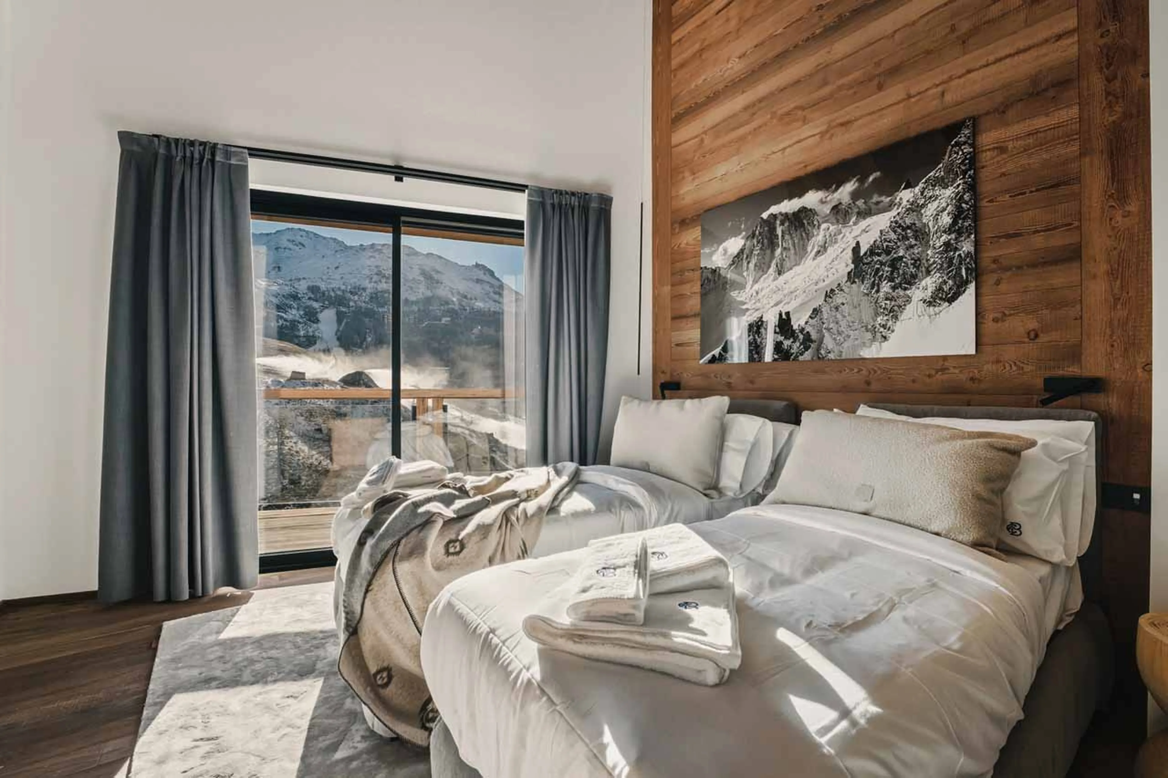Bedroom five at Chalet Breithorn in Cervinia