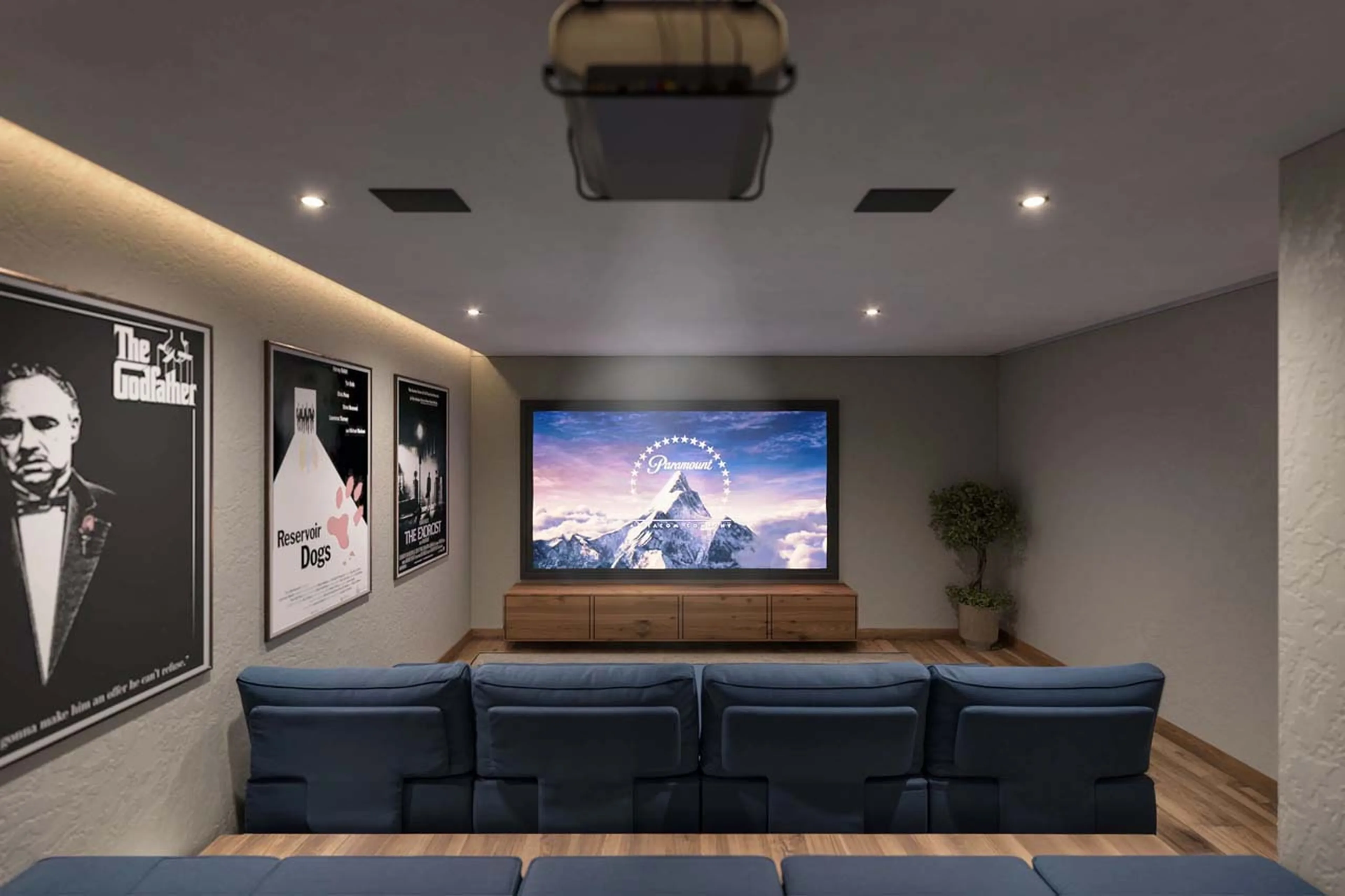 Cinema room at Chalet Breithorn in Cervinia