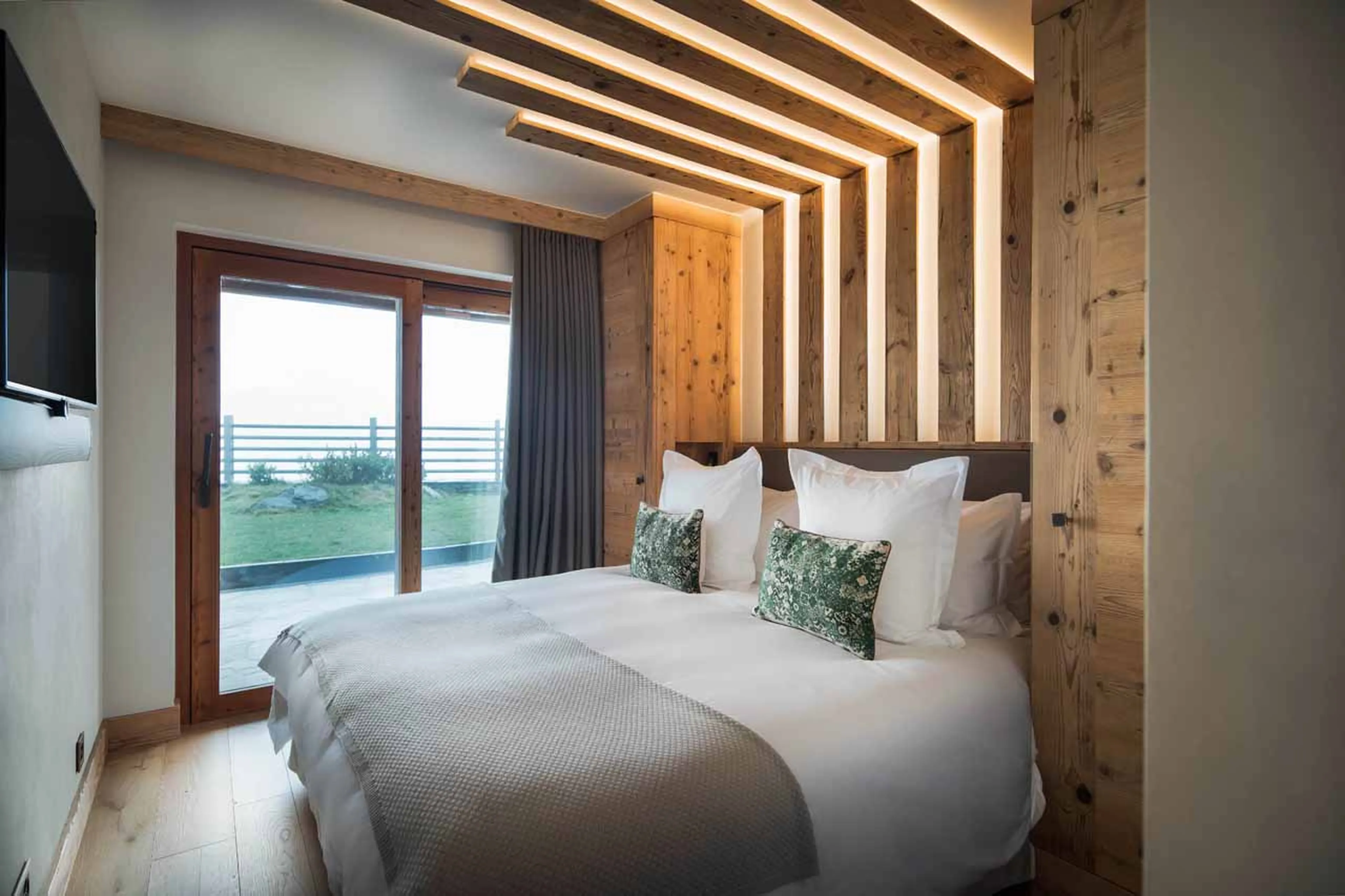 Bedroom two at Chalet Calima in Verbier