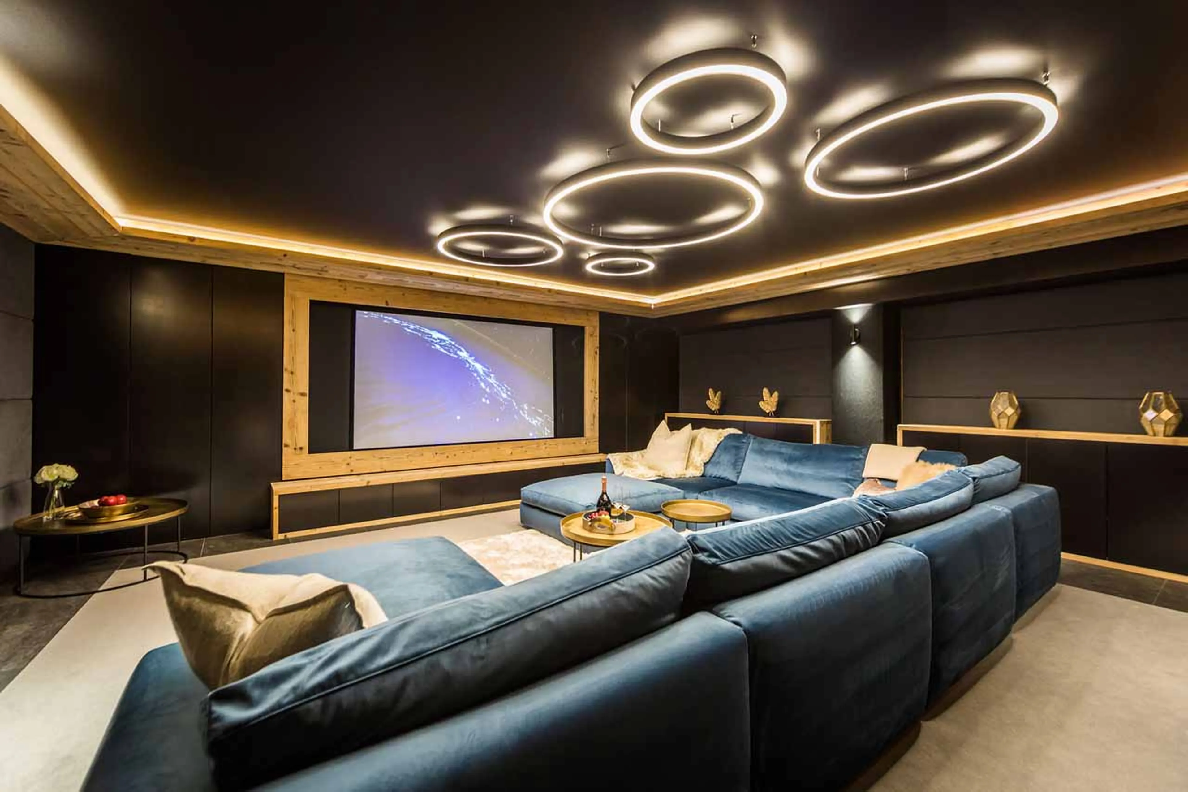 Cinema room at Chalet Calima in Verbier