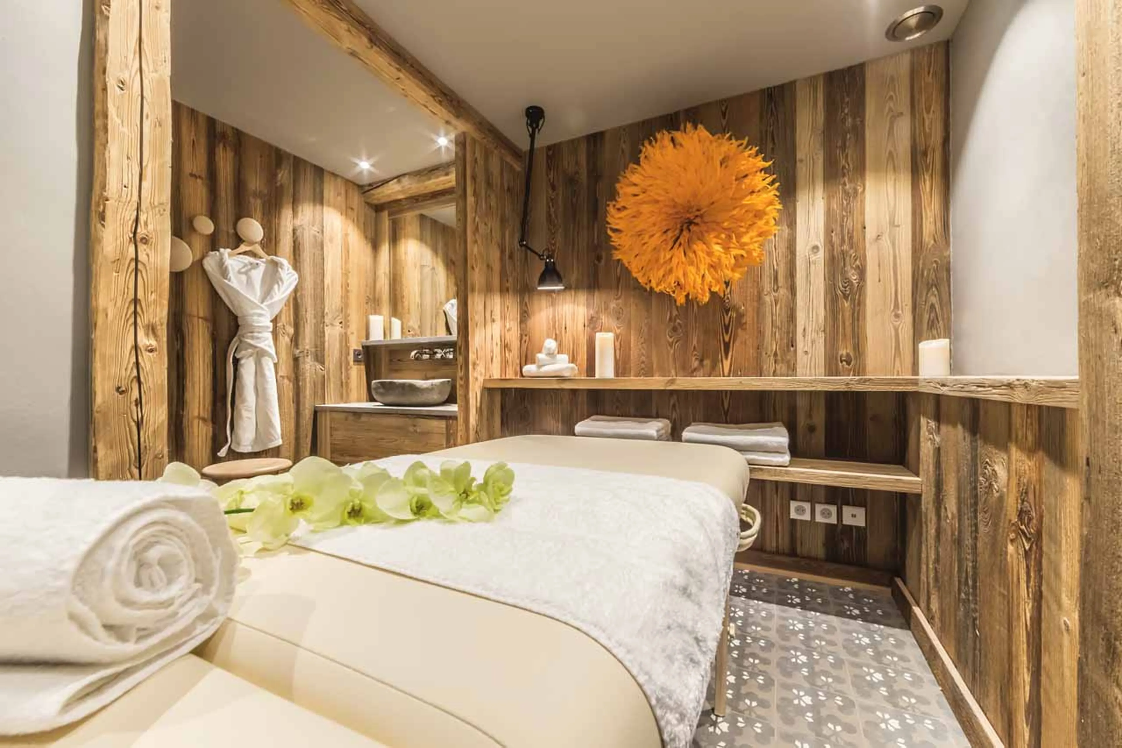 Massage room at Chalet Calistoga in Val d'Isere