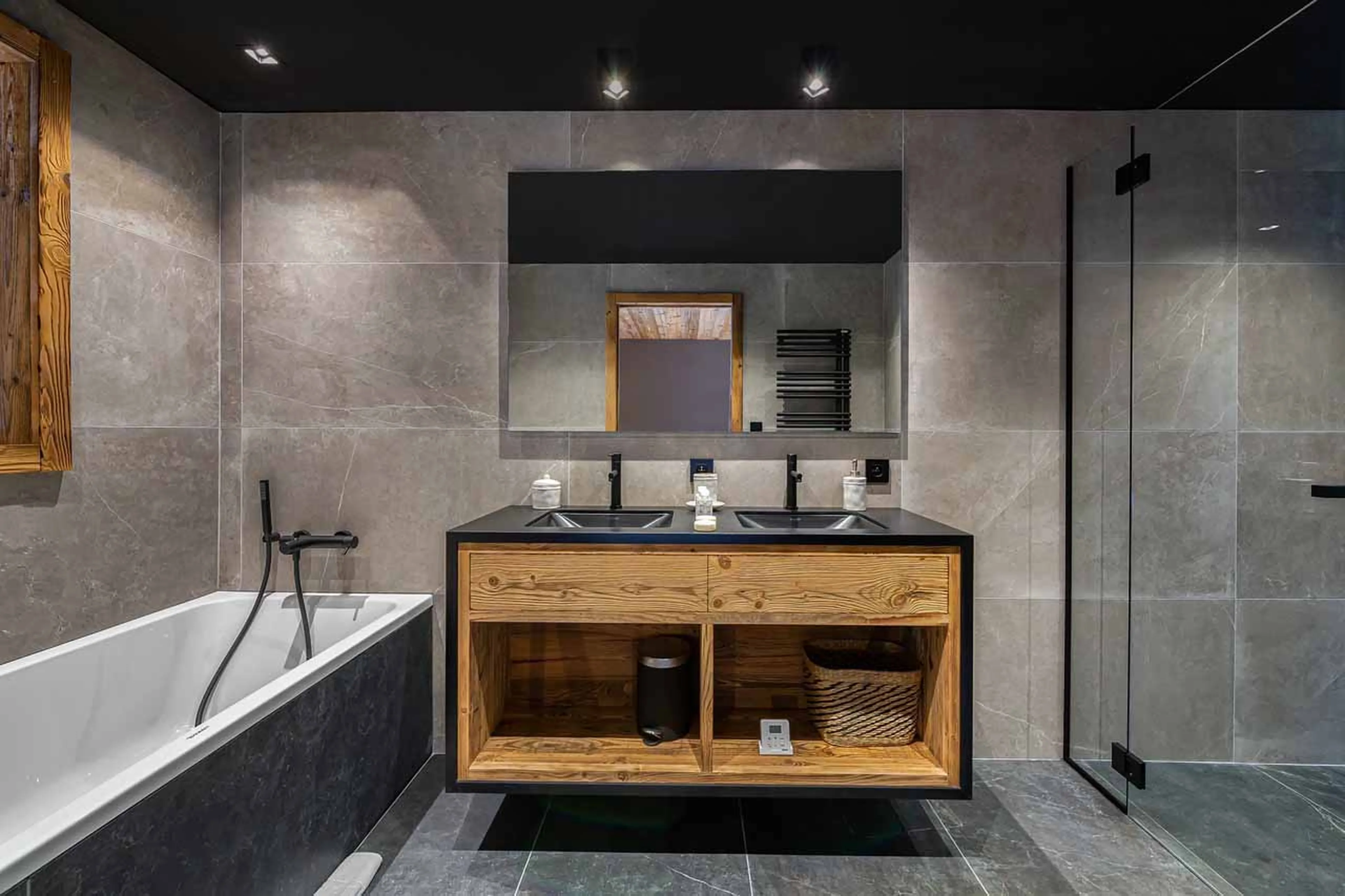 Bathroom one at Chalet Carcentina in Courchevel 1550