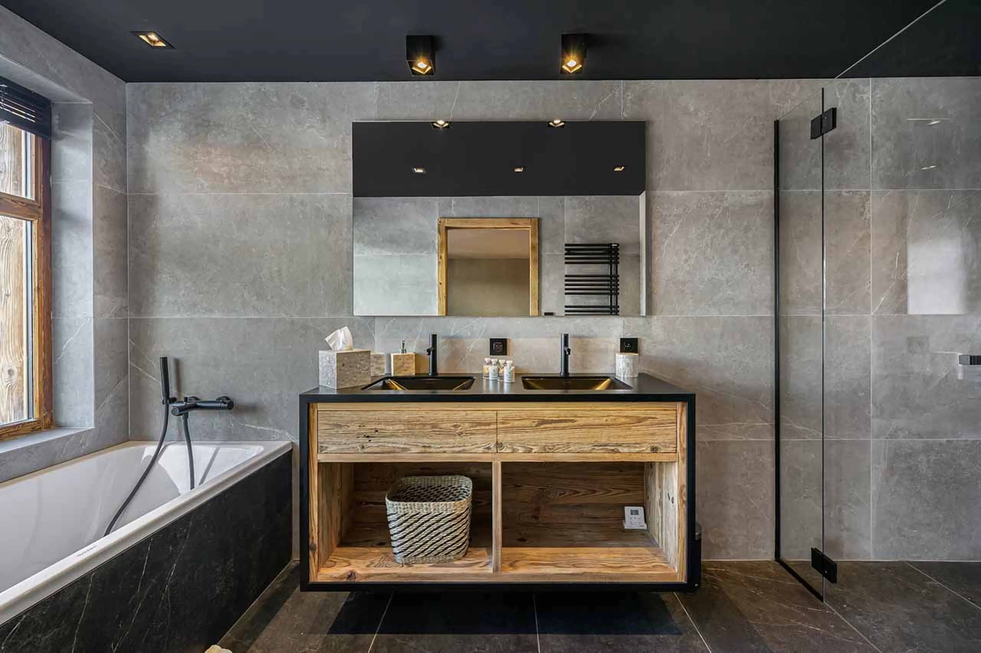 Master bathroom at Chalet Carcentina in Courchevel 1550