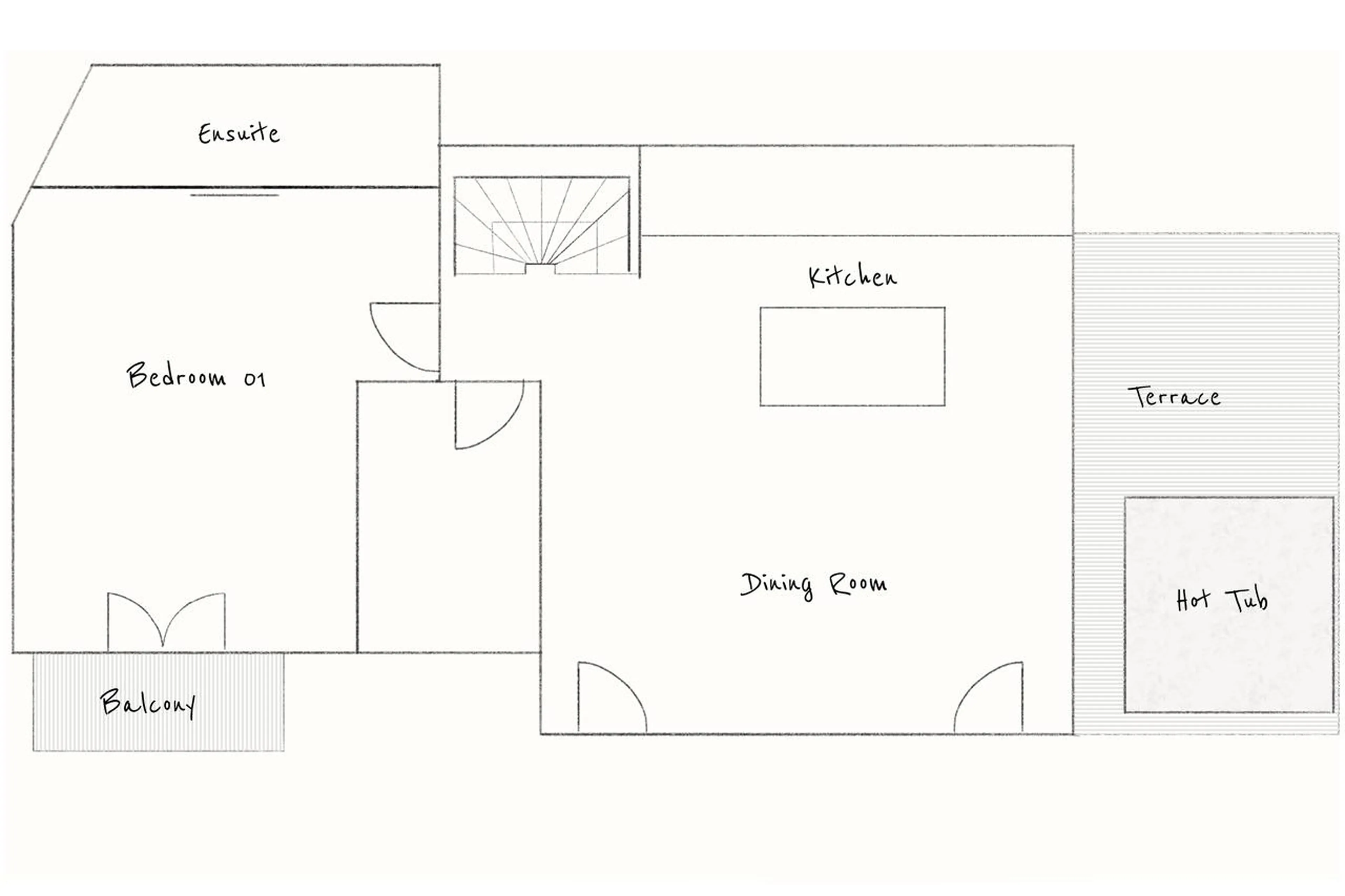 Level -1 floor plan of Chalet Caro in Meribel