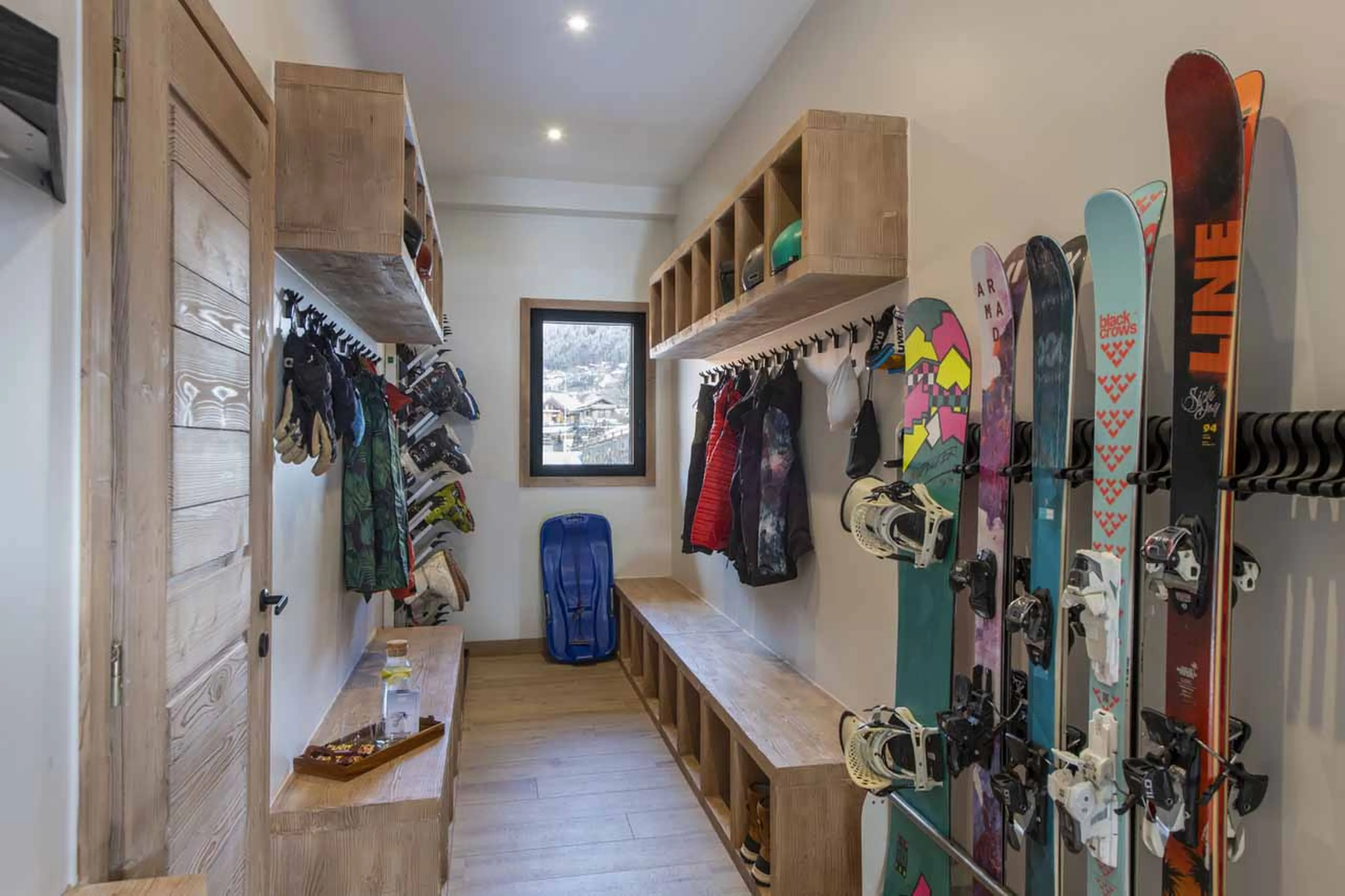 Ski room in Chalet Cascades, Morzine