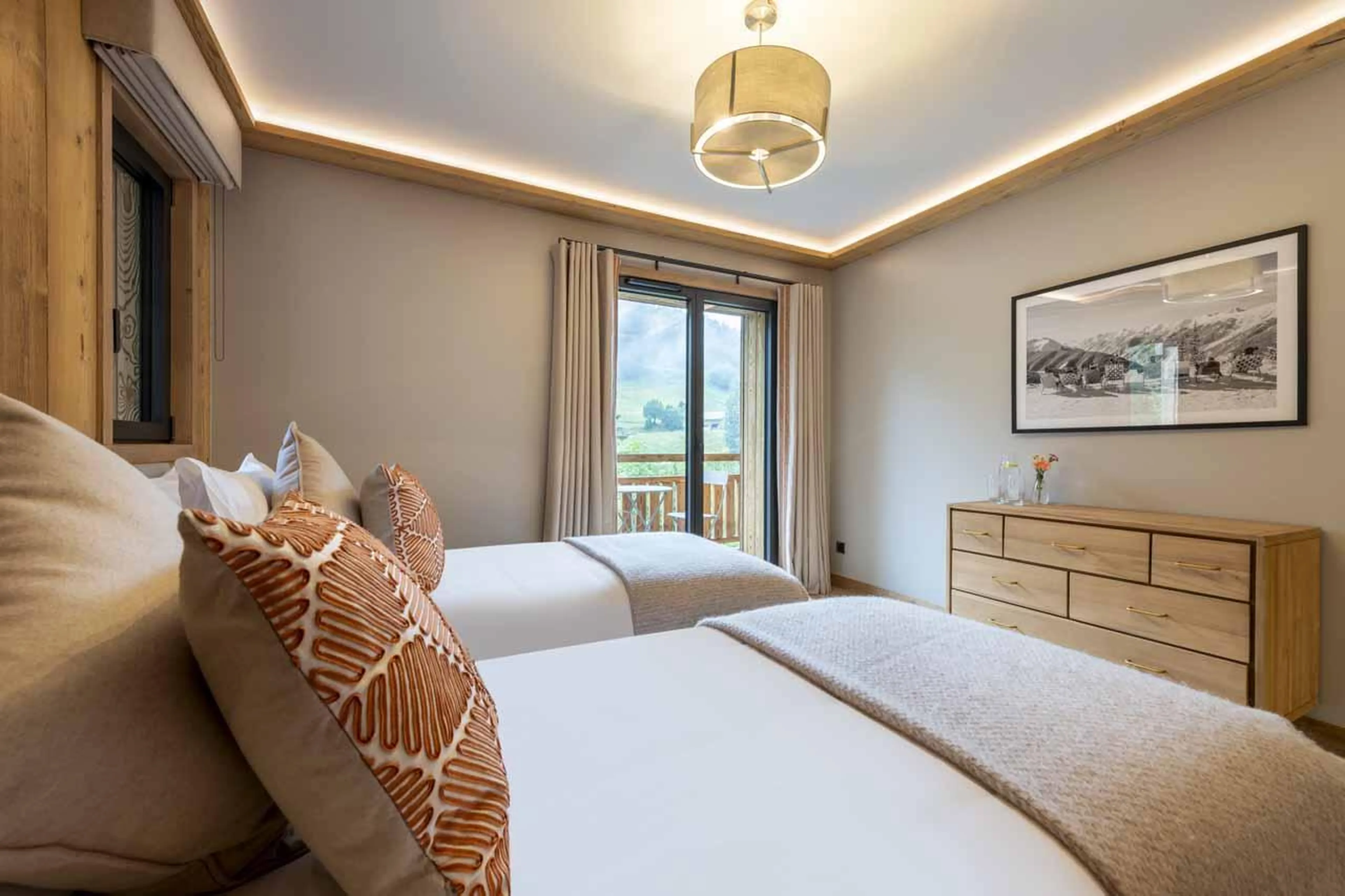 Balcony access in Chalet Cascades, Morzine