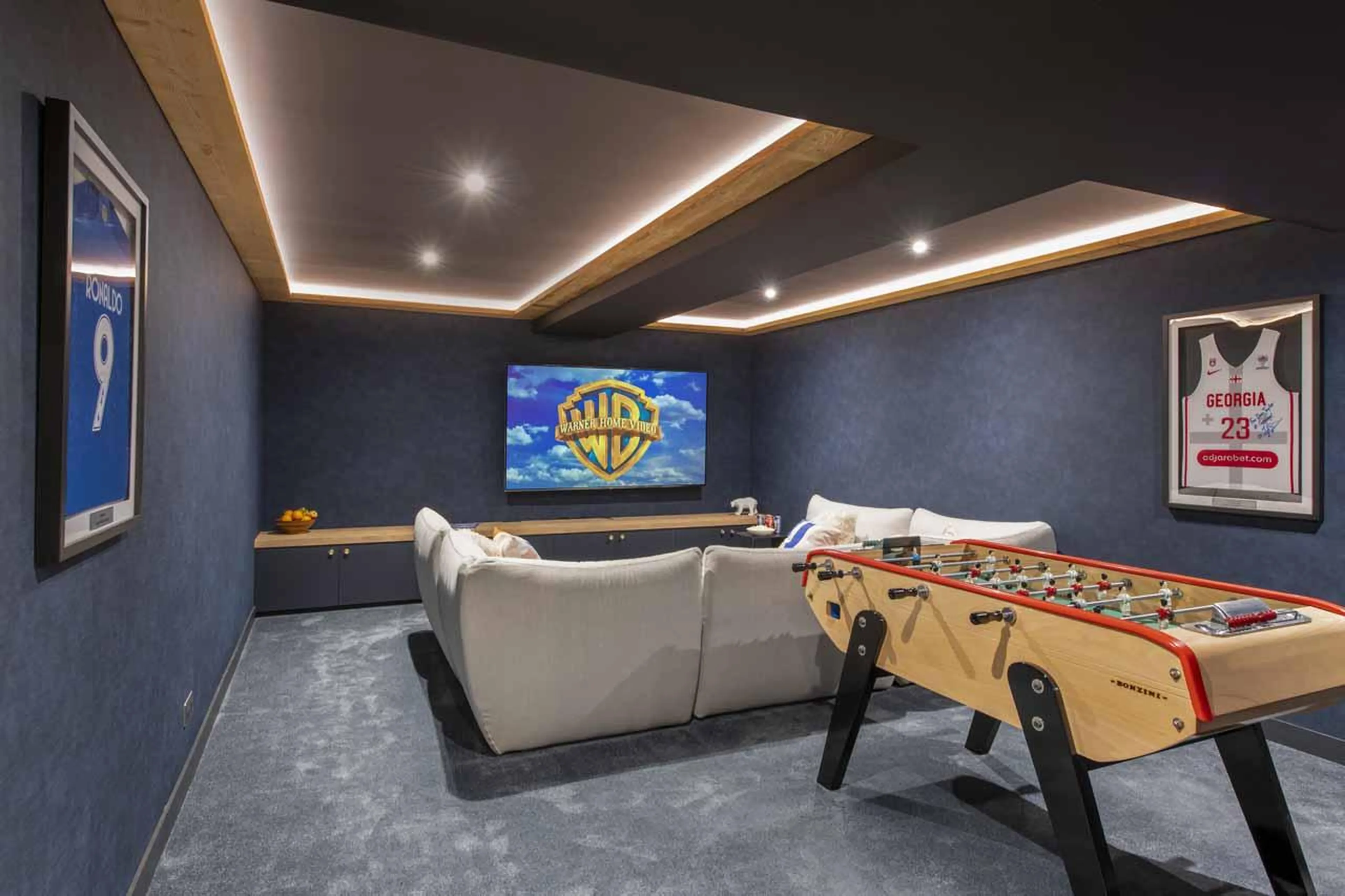 Table football in Chalet Cascades, Morzine