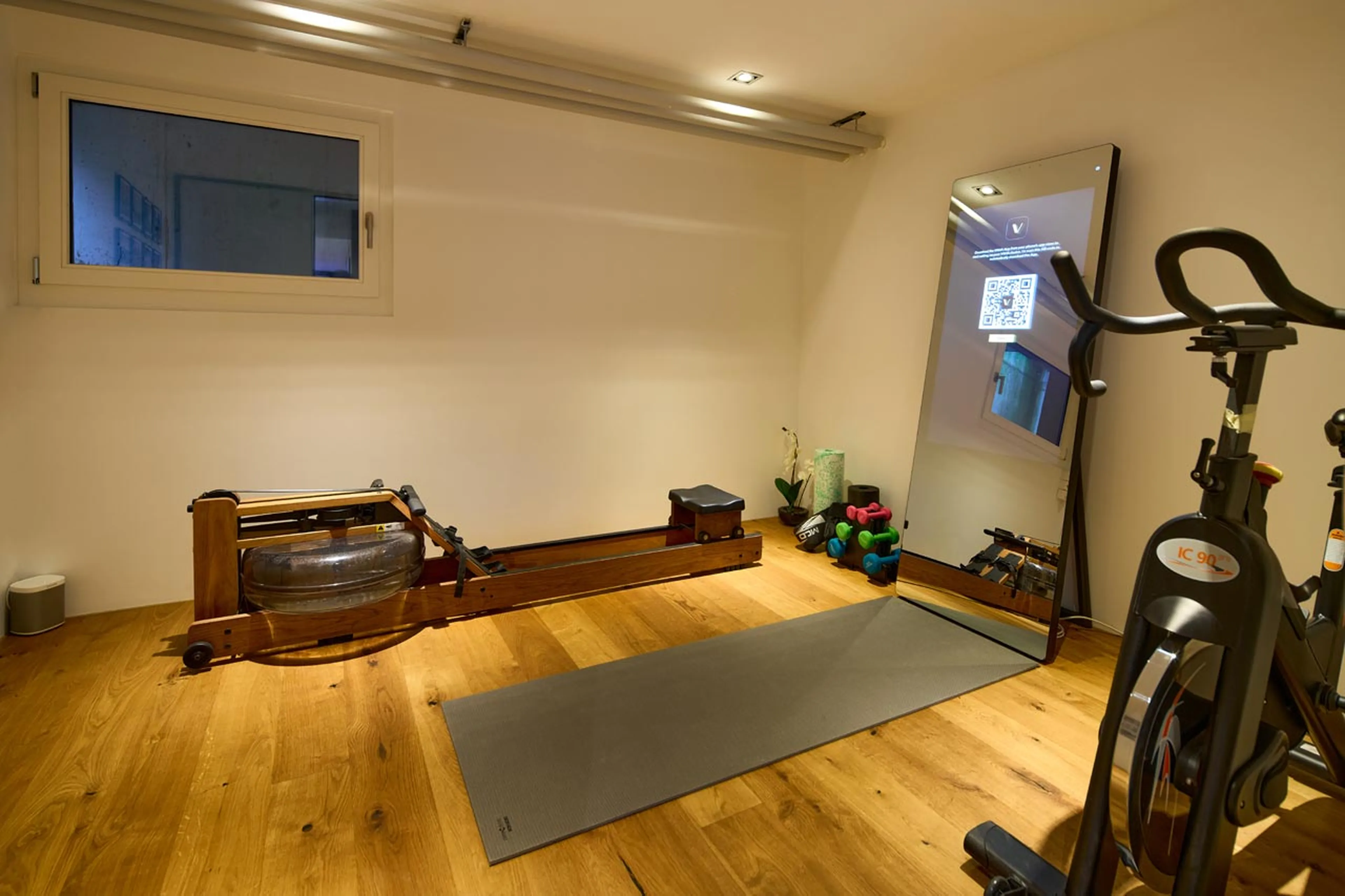 Fitness room at Chalet Cassons in Films