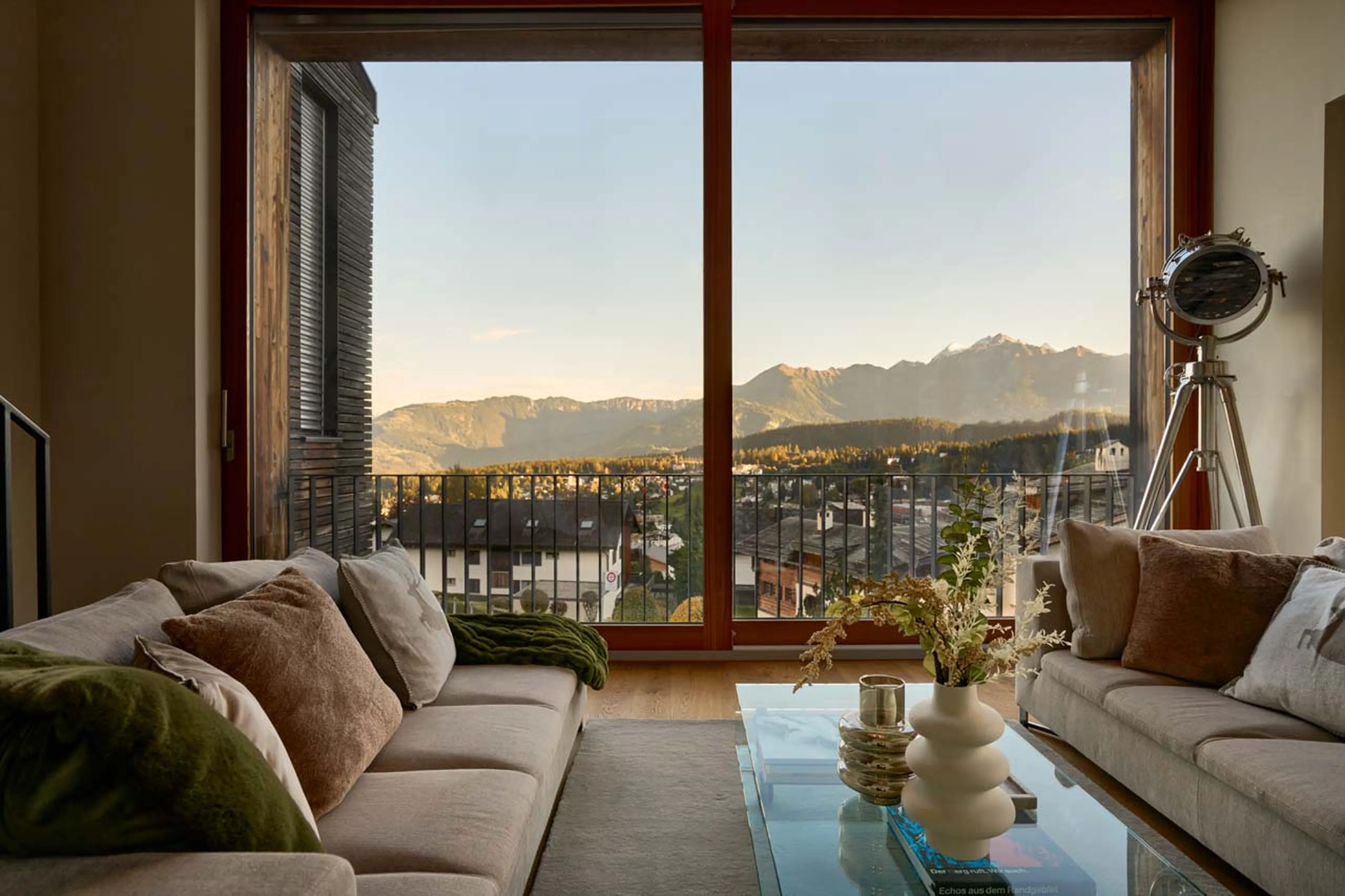 Comfortable sofas in Chalet Cassons in Films