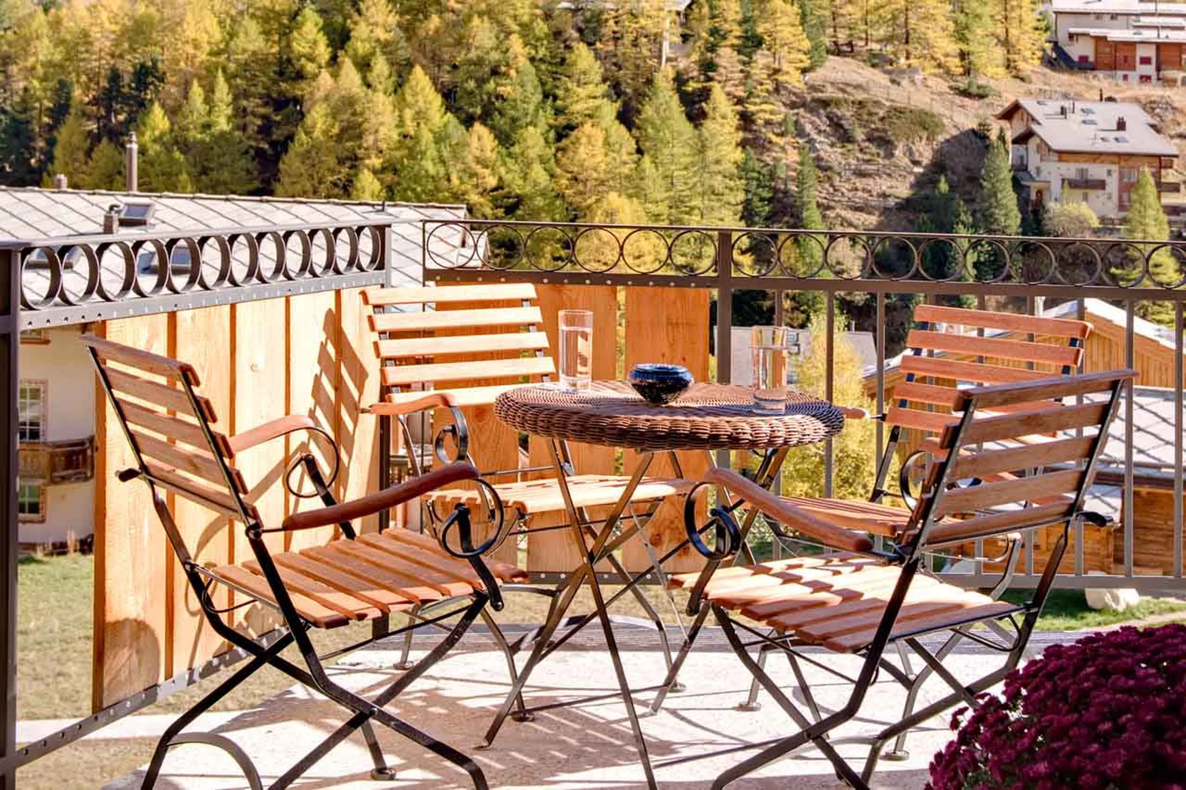 Balcony at Chalet Castor in Zermatt