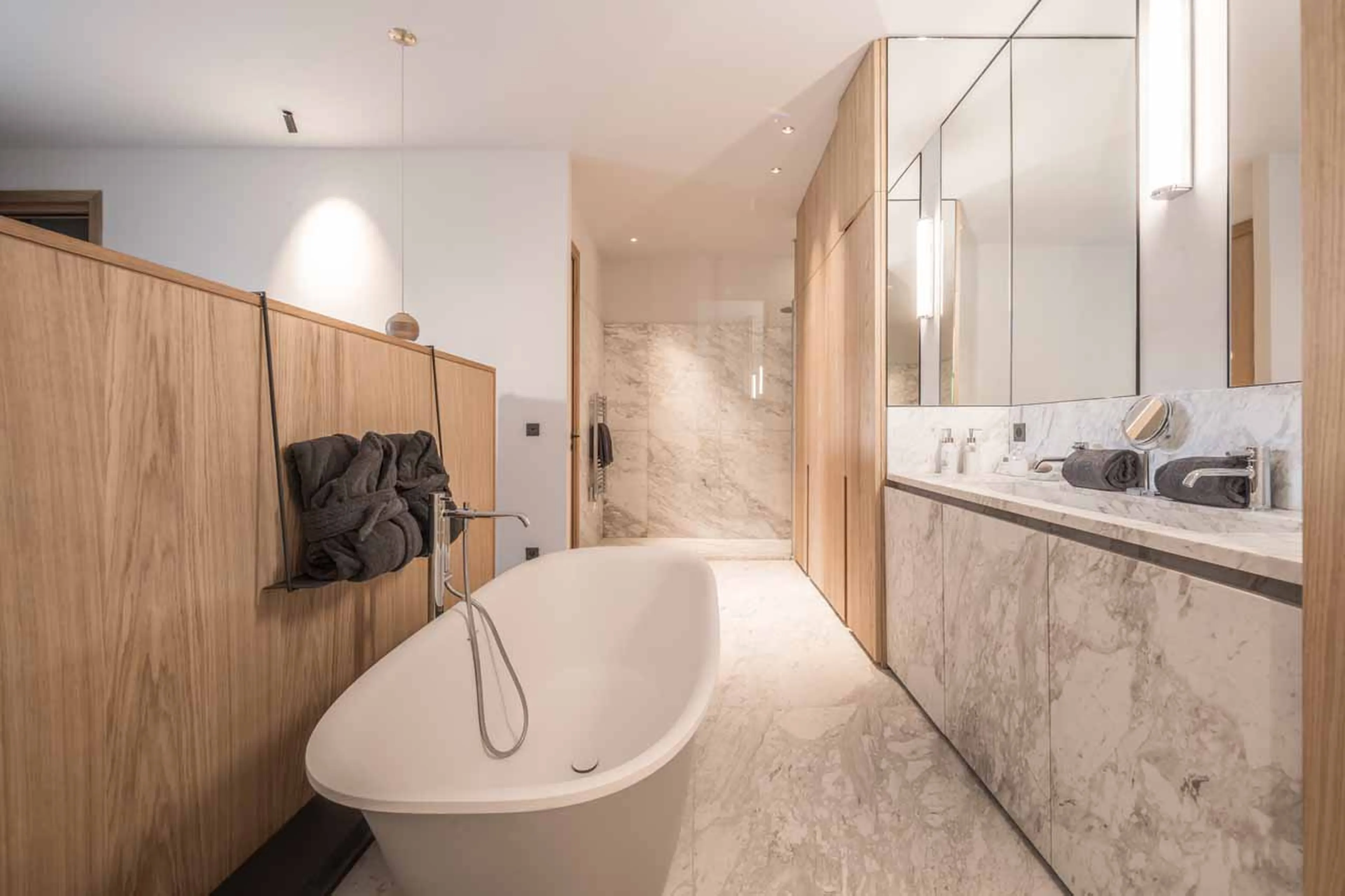 Bathroom two at Chalet Celeste in Courchevel Le Praz