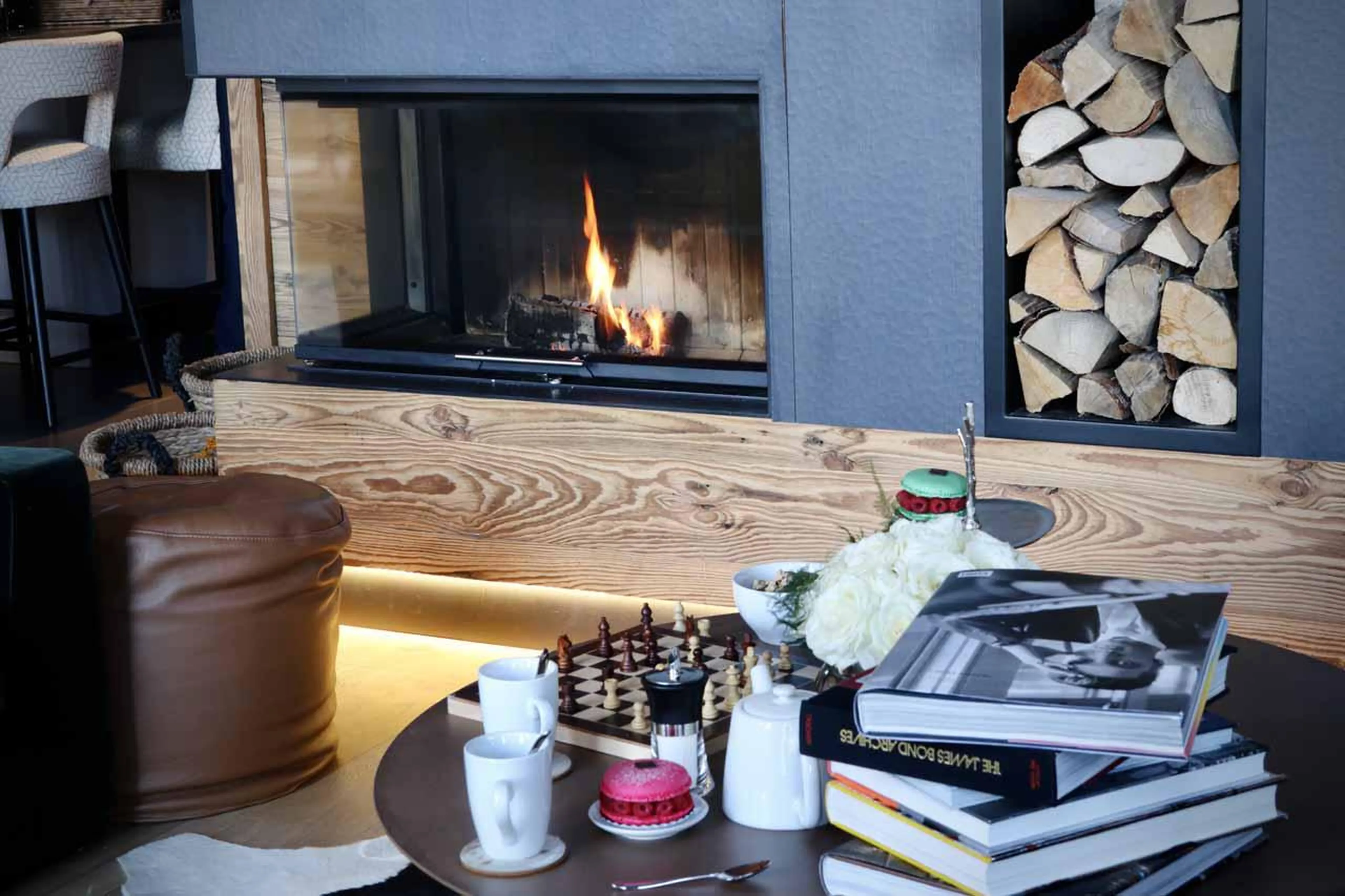 Living area at Chalet Centenary in Courchevel 1650