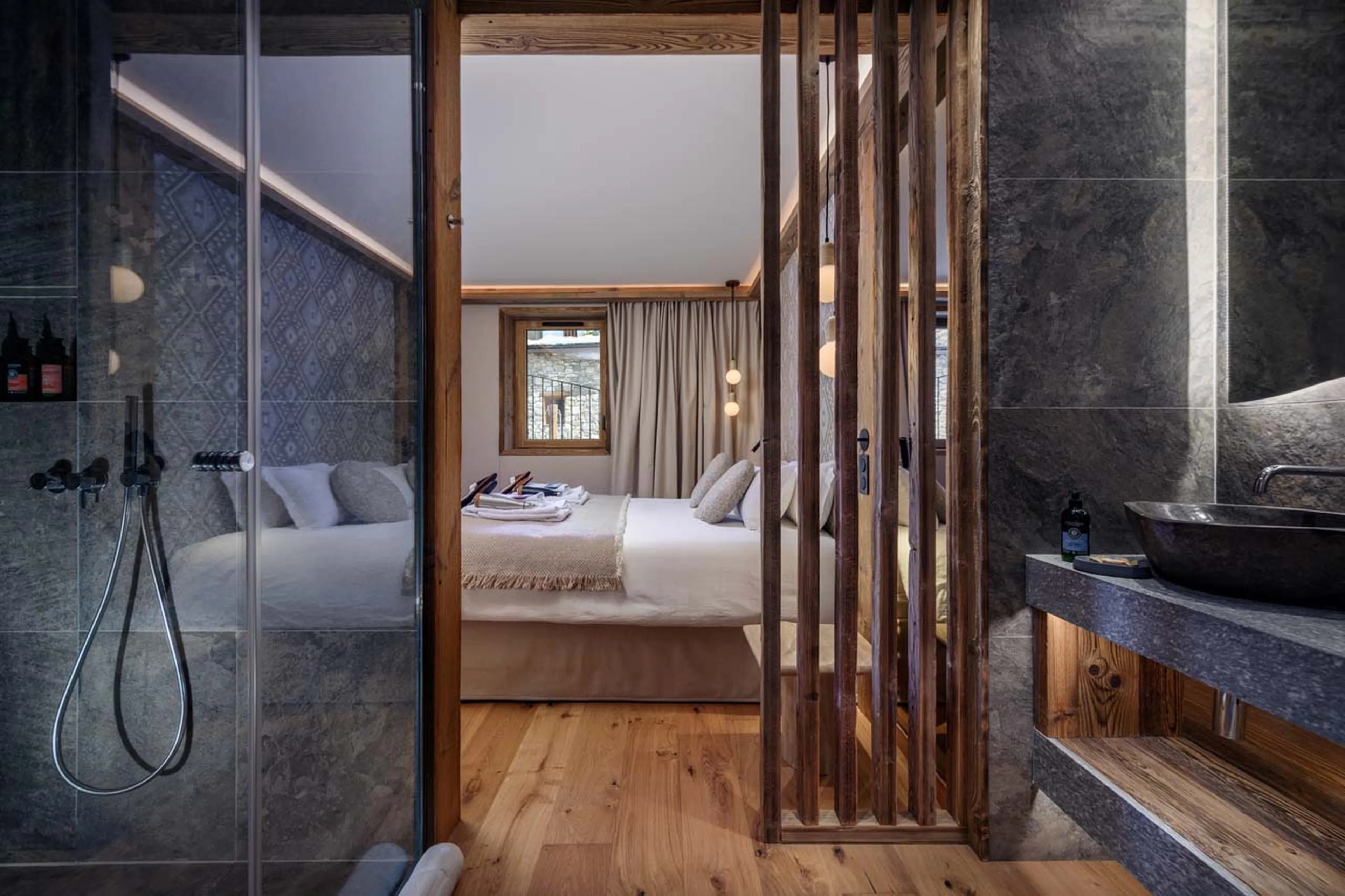 Bedroom two shower room at Chalet Cervinia in Val d'Isere