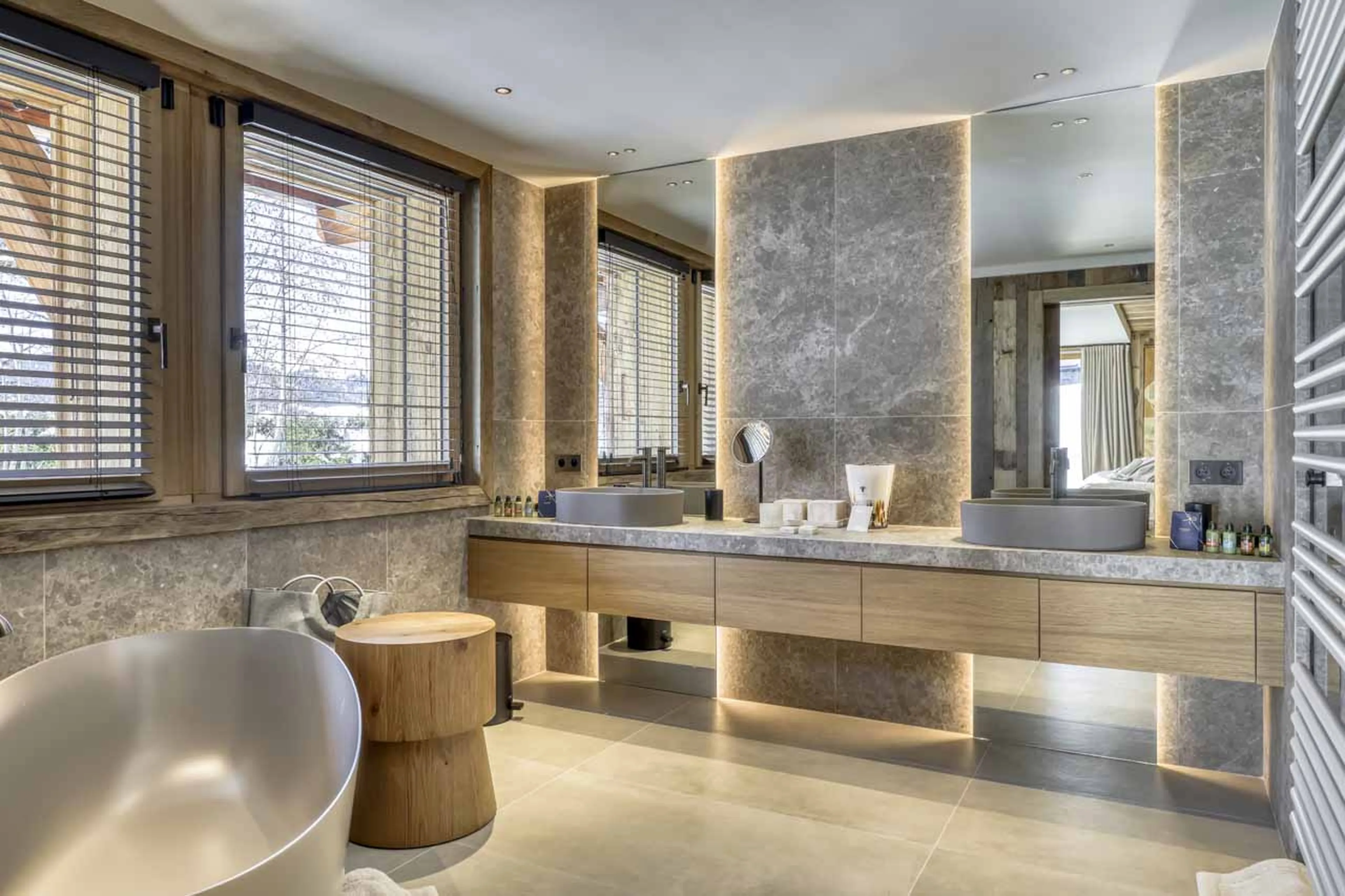 Bedroom 3 en-suite at Chalet Cham Lou Ka in Megeve