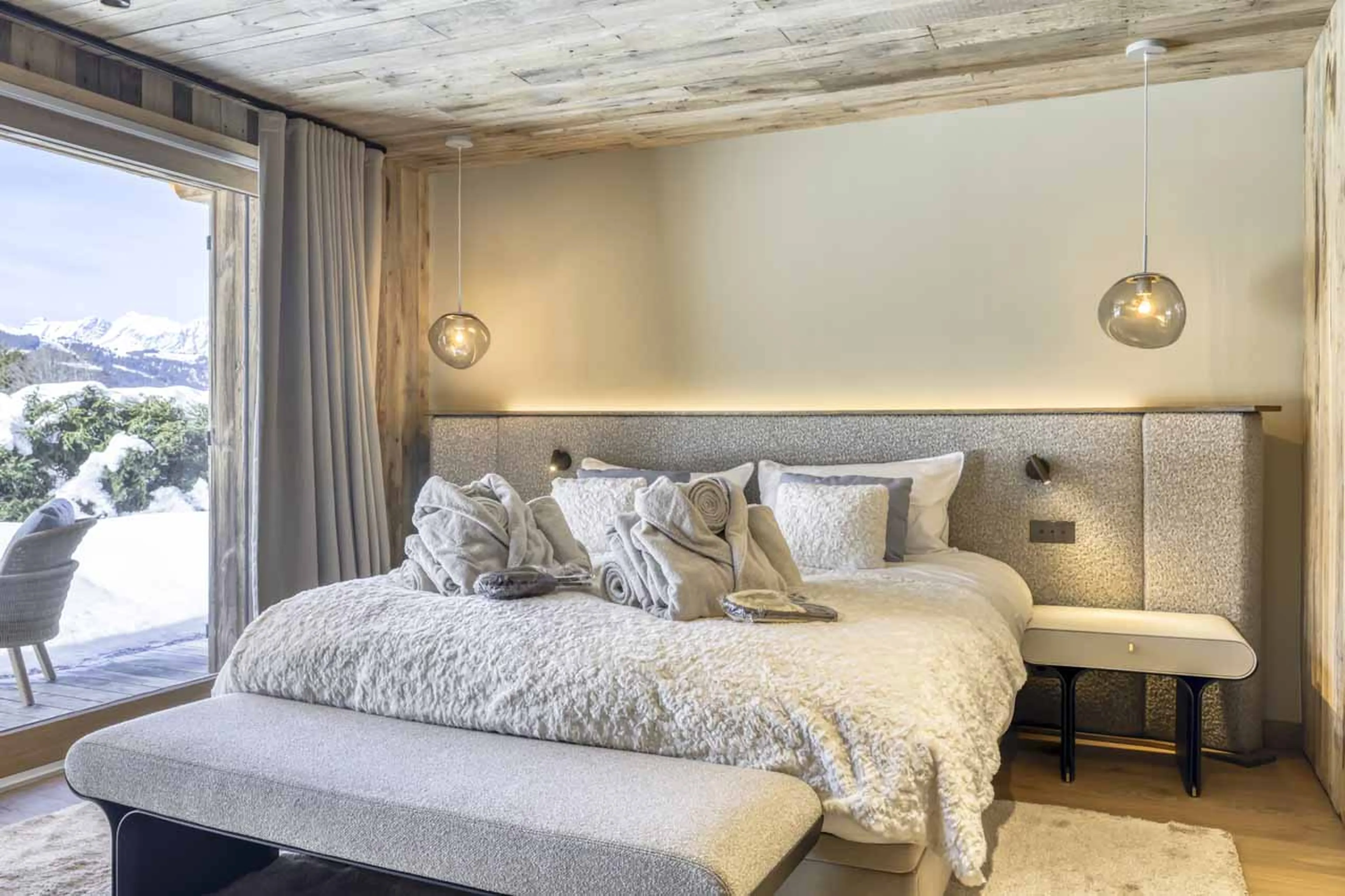 Bedroom 4 at Chalet Cham Lou Ka in Megeve