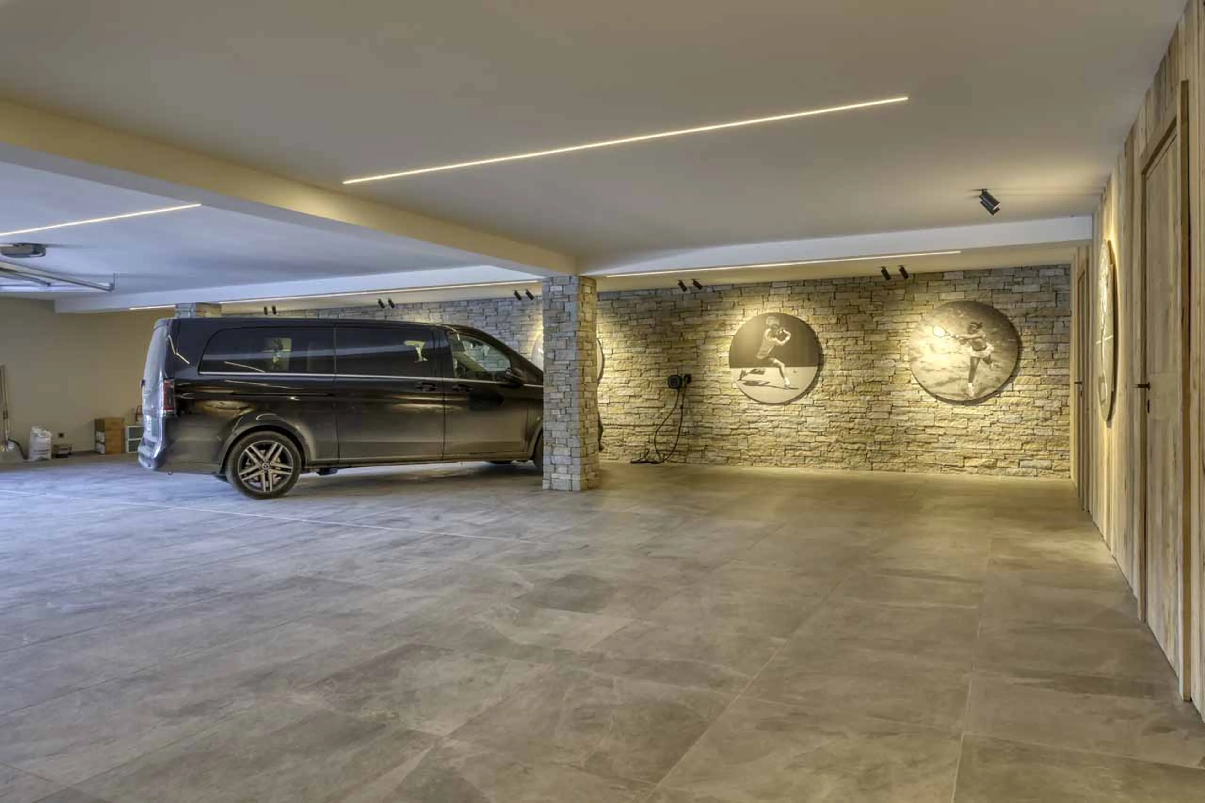 Garage at Chalet Cham Lou Ka in Megeve