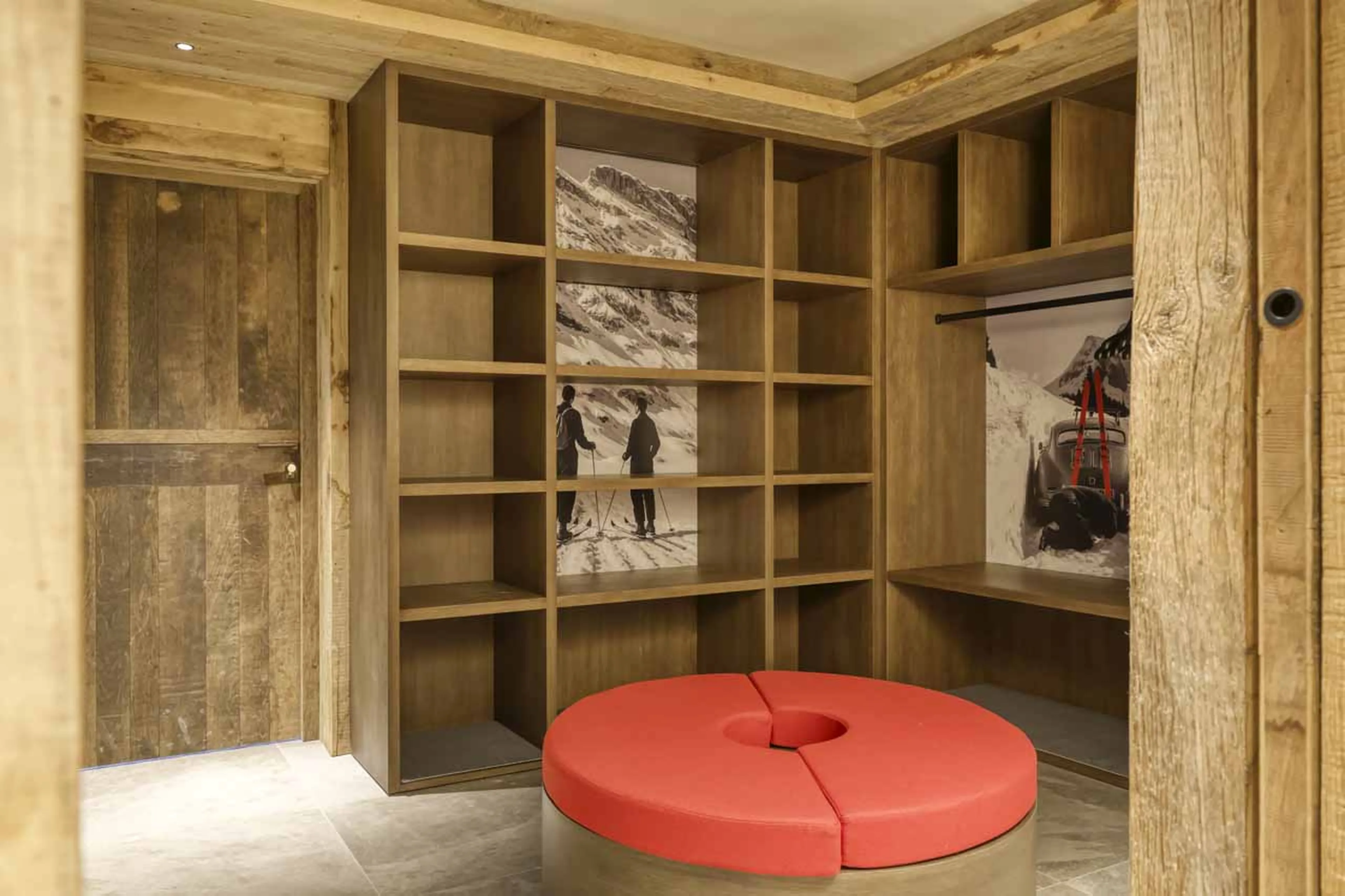 Ski room at Chalet Cham Lou Ka in Megeve