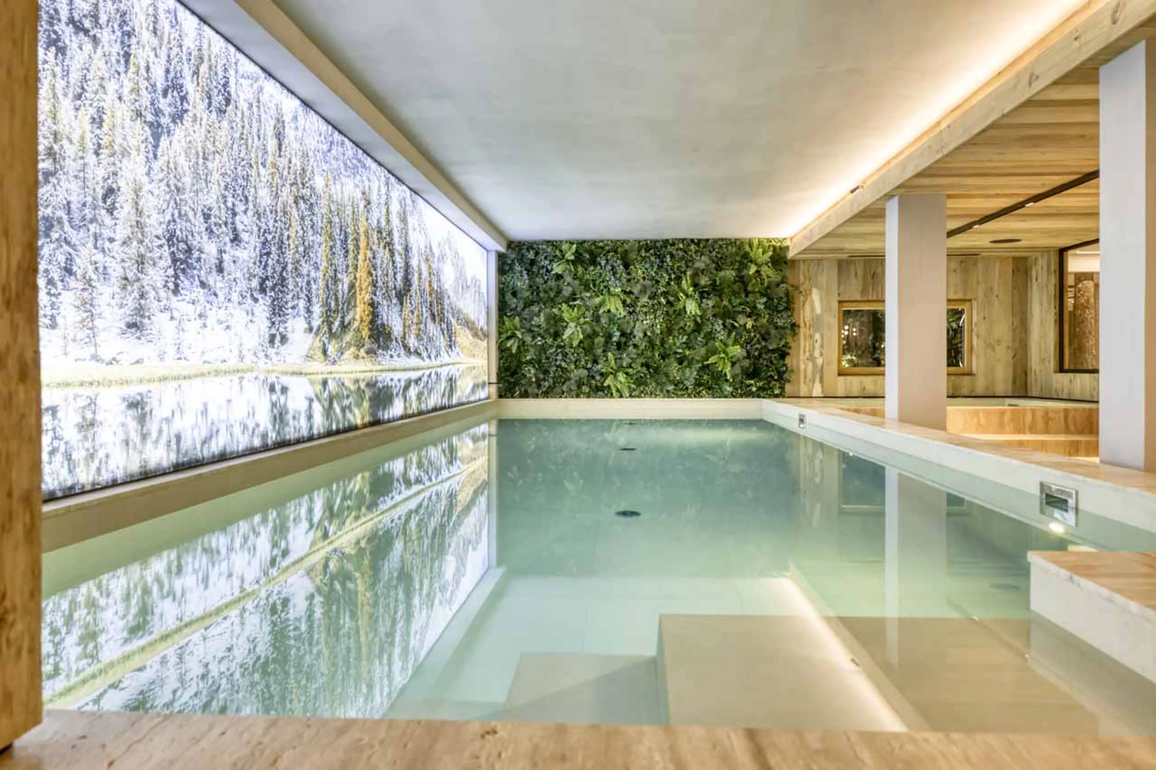 Pool at Chalet Cham Lou Ka in Megeve