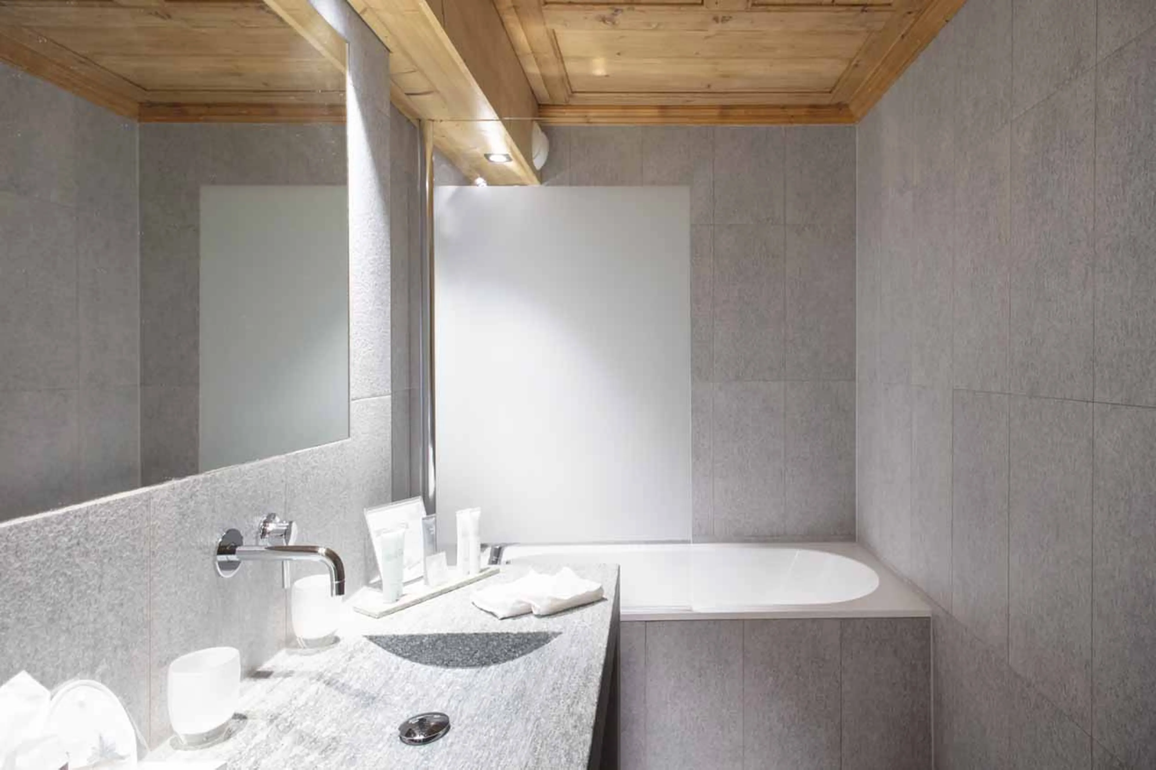 Bathroom five at  Chalet Chatel in Megeve