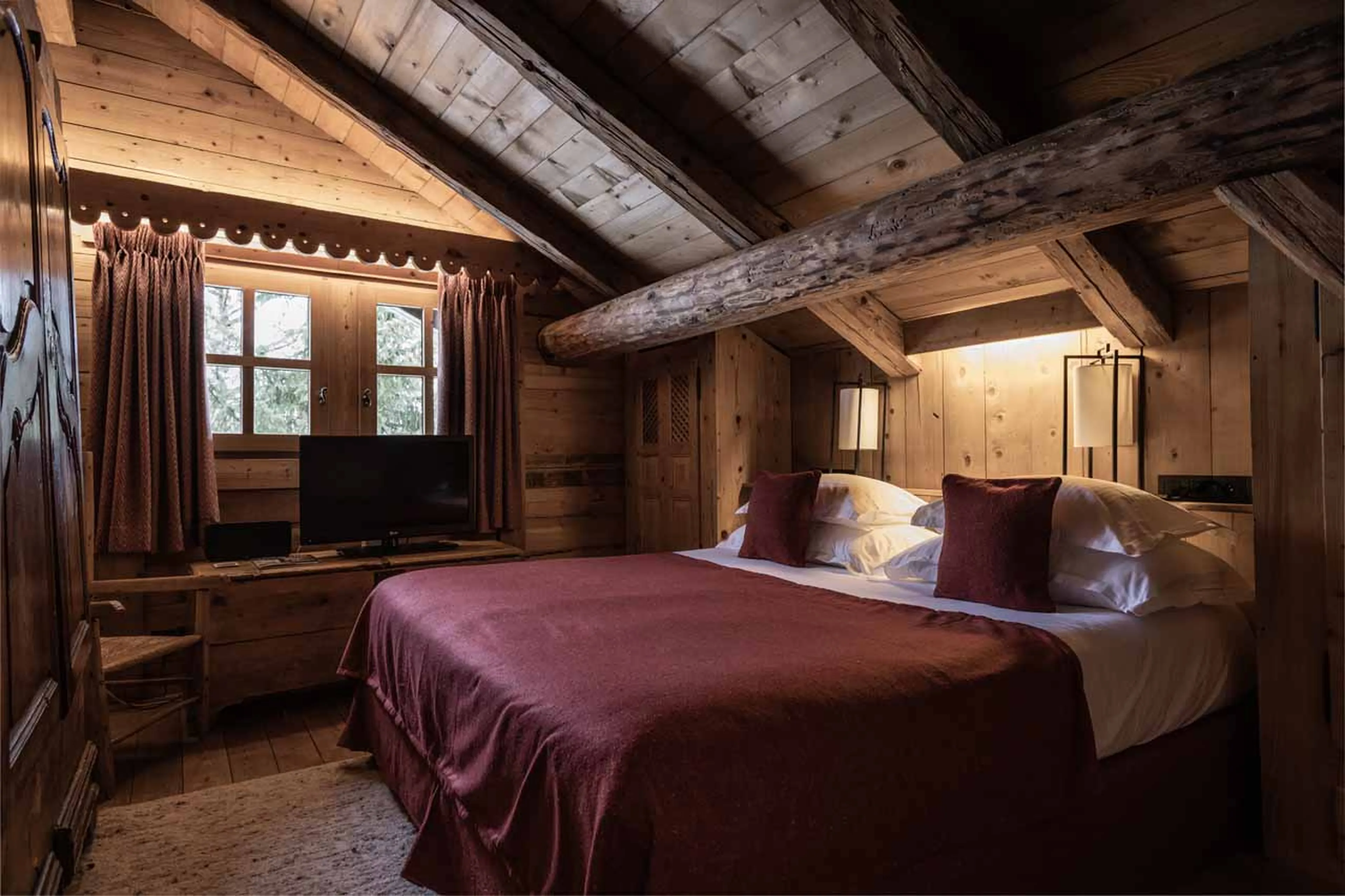 Bedroom four in Chalet Chatel in Megeve