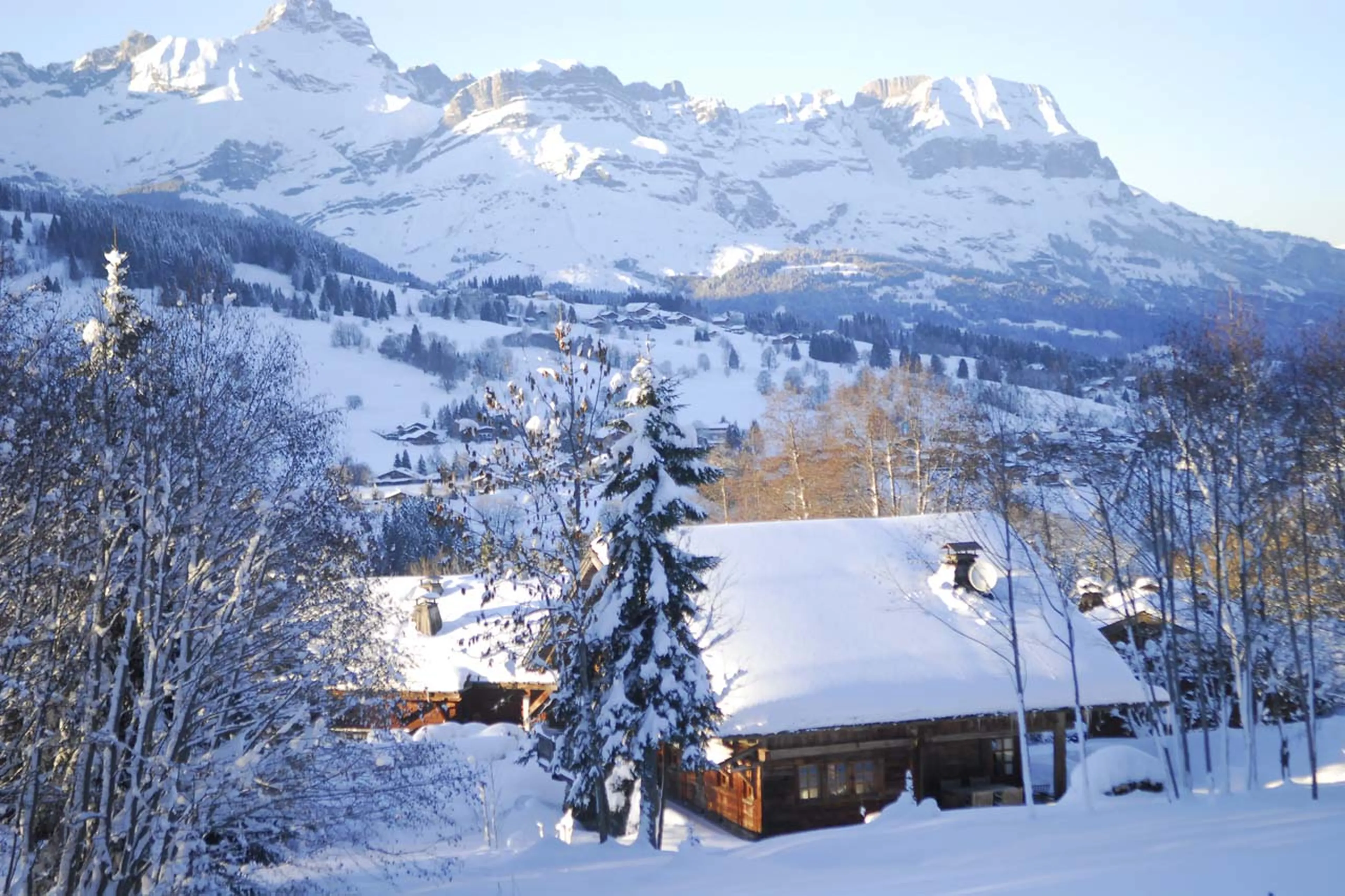Mountain views from Chalet Chatel in Megeve
