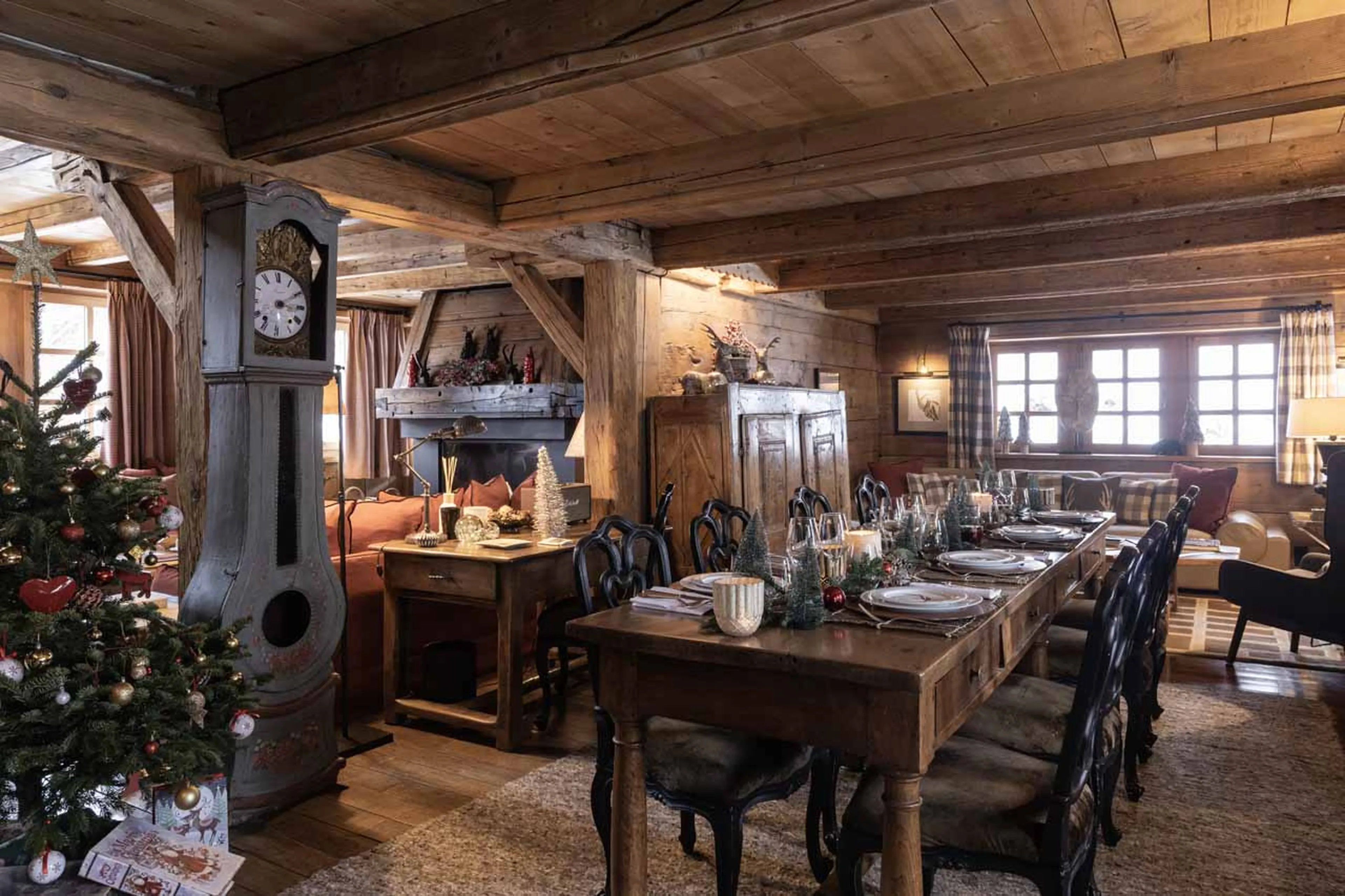 Dining room of Chalet Chatel in Megeve