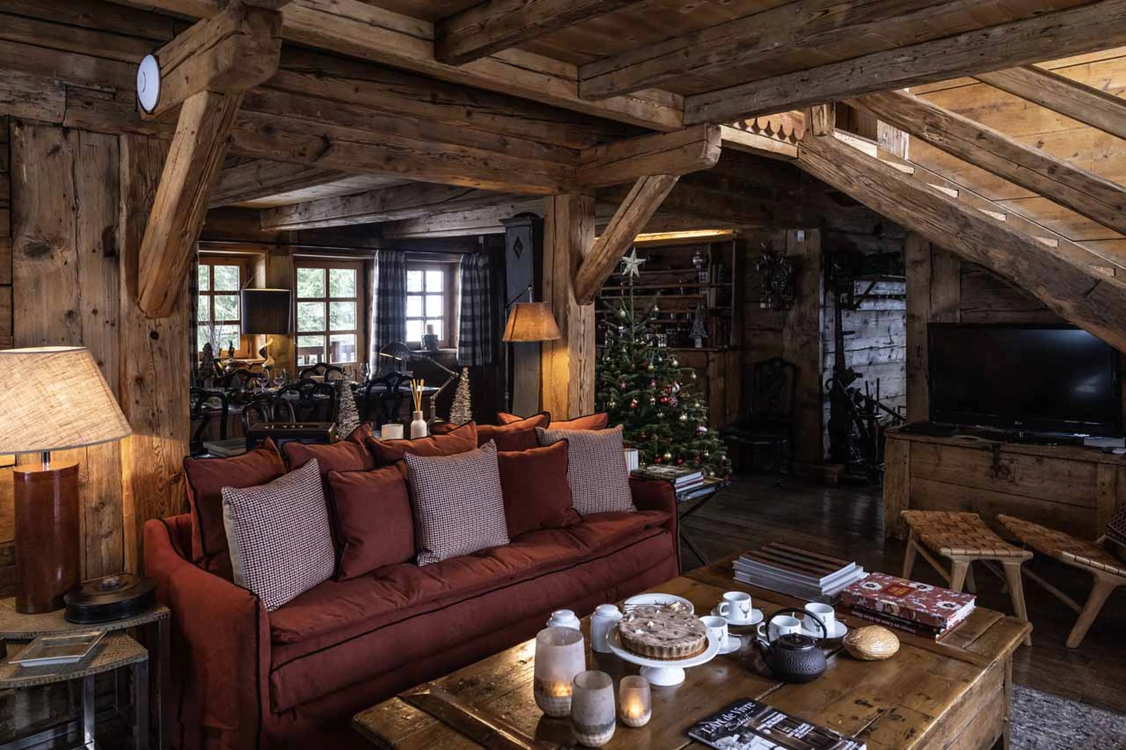 Comfortable seating in living room