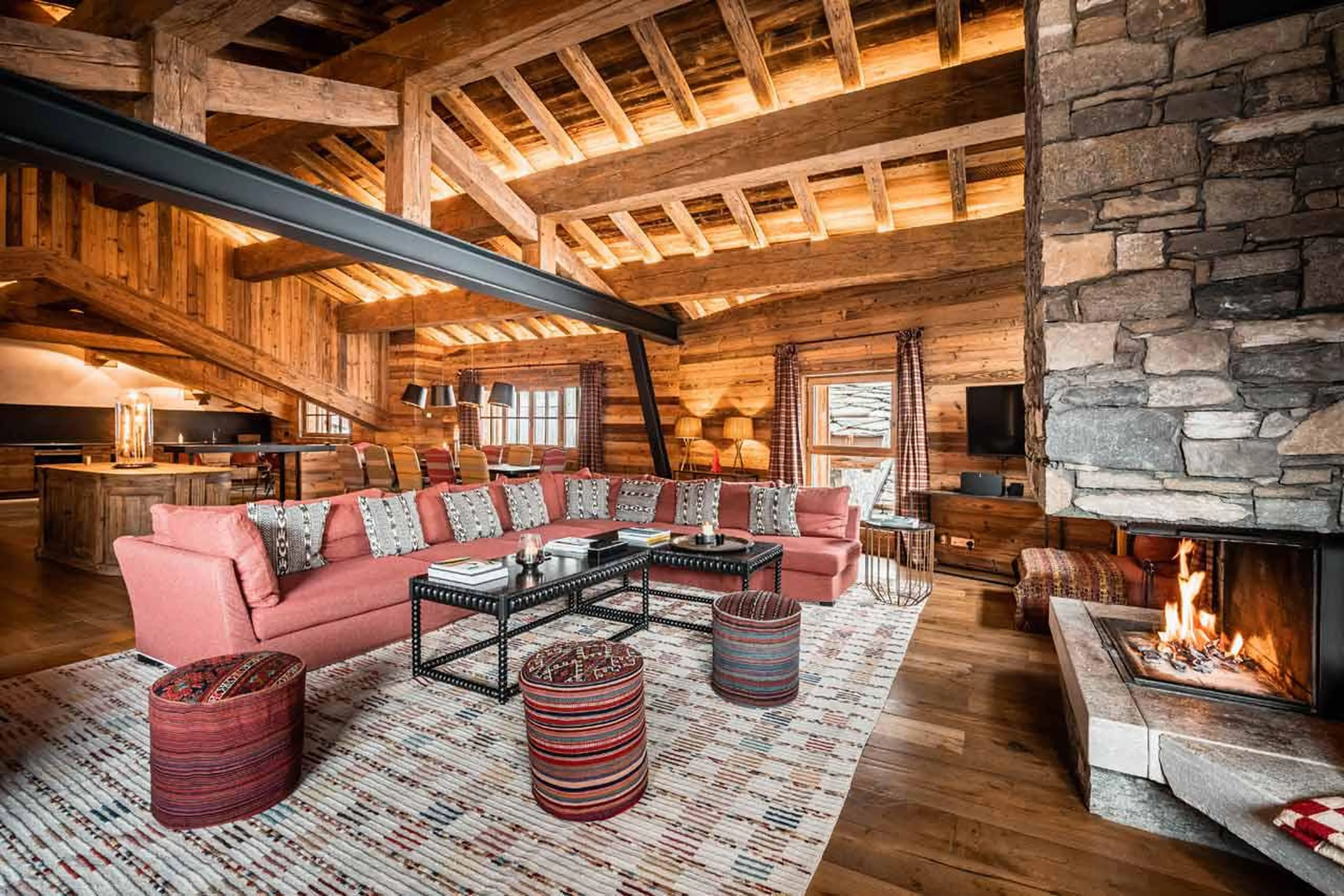 Wonderful ambiance in the evenings in Chalet Chene in Val d’ Isere