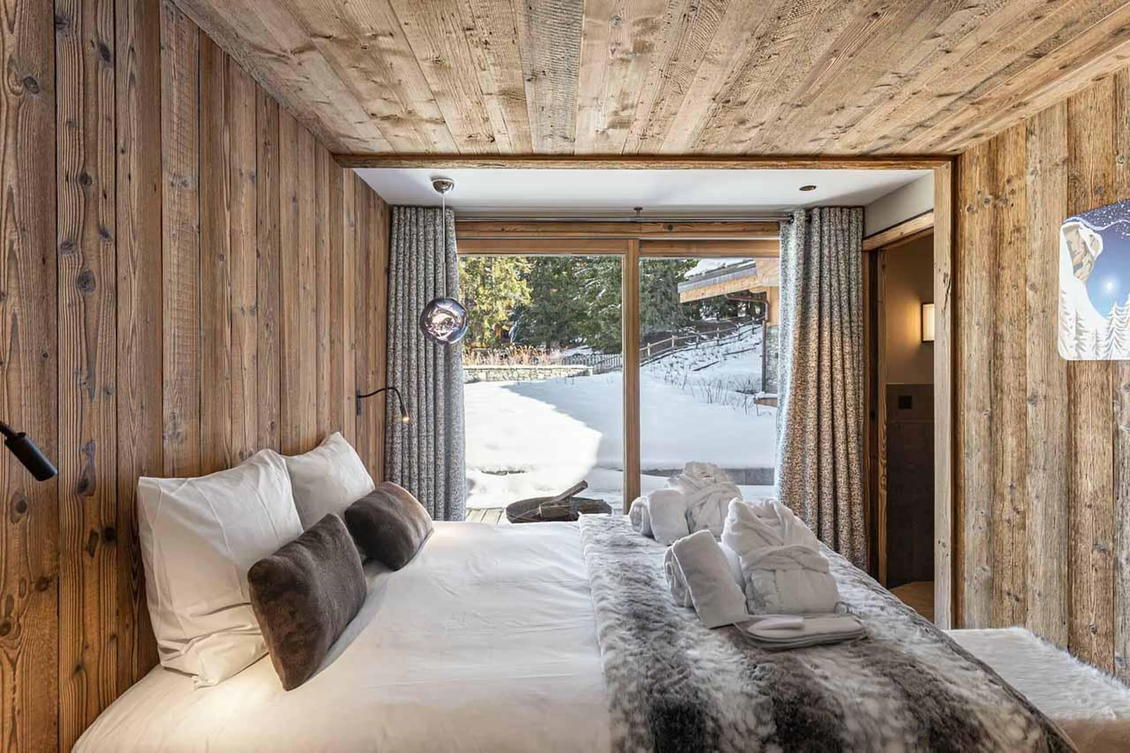 Bedroom four at Chalet Chergui in Meribel