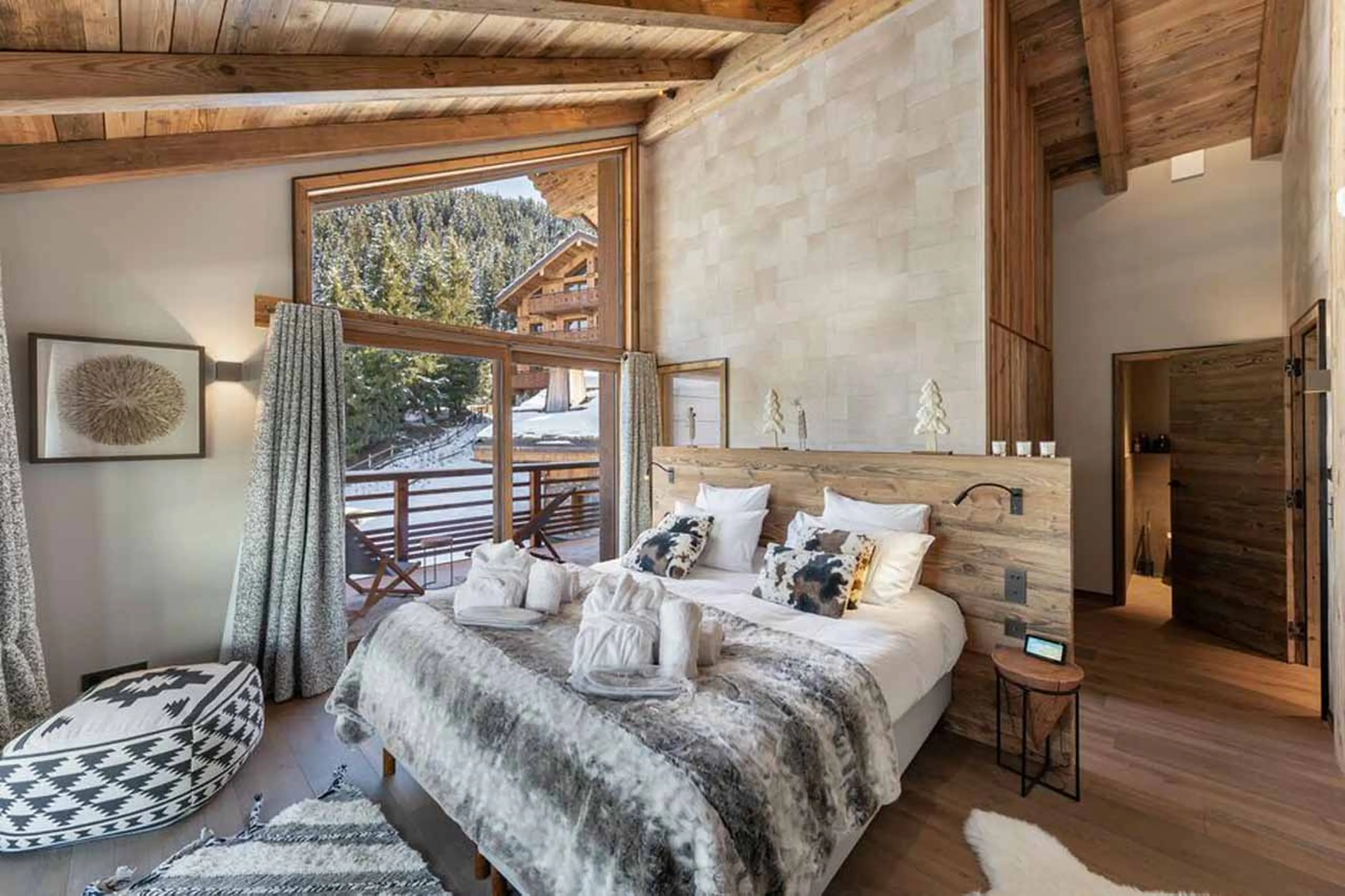 Master bedroom at Chalet Chergui in Meribel