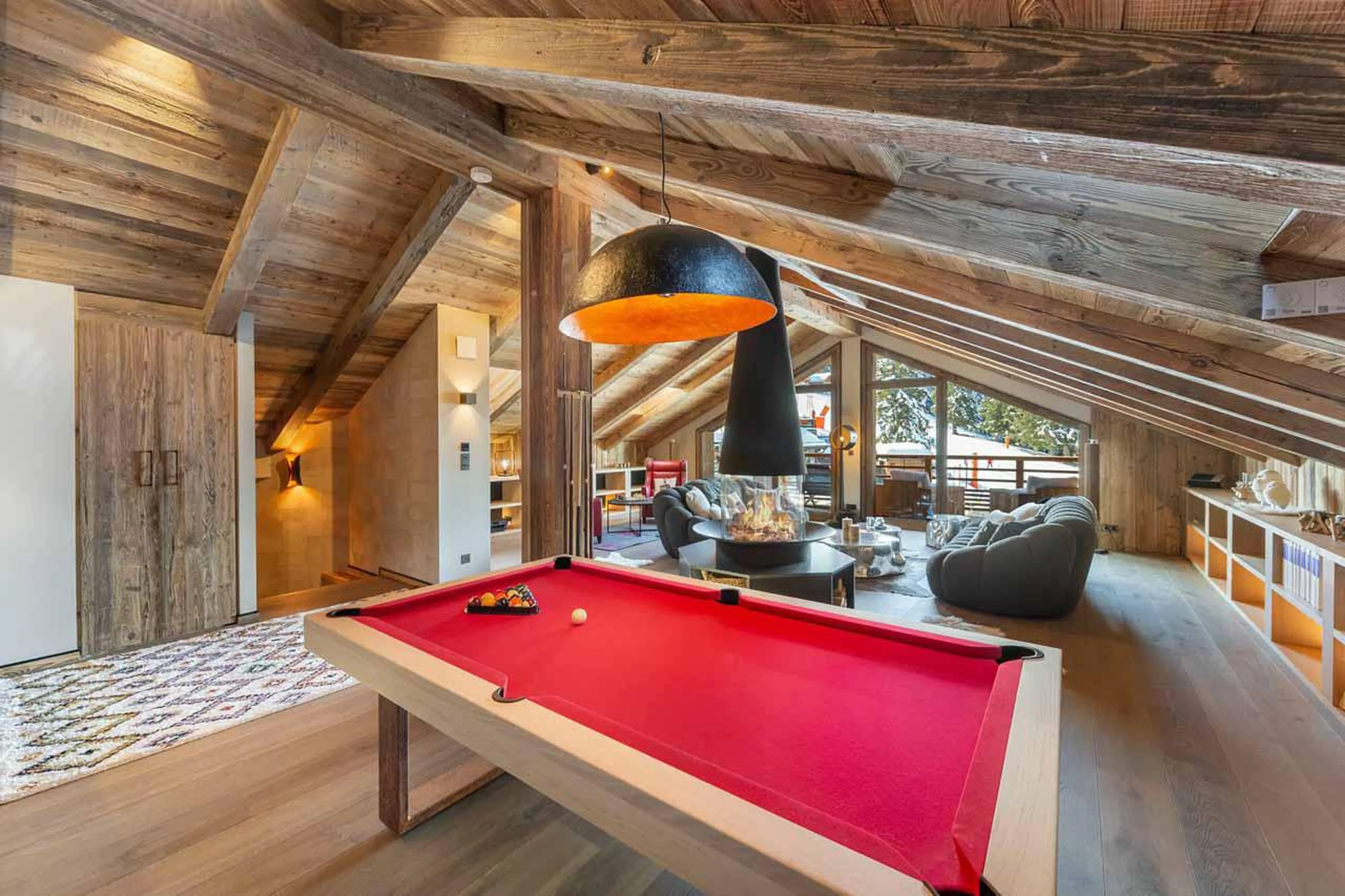 Pool table at Chalet Chergui in Meribel