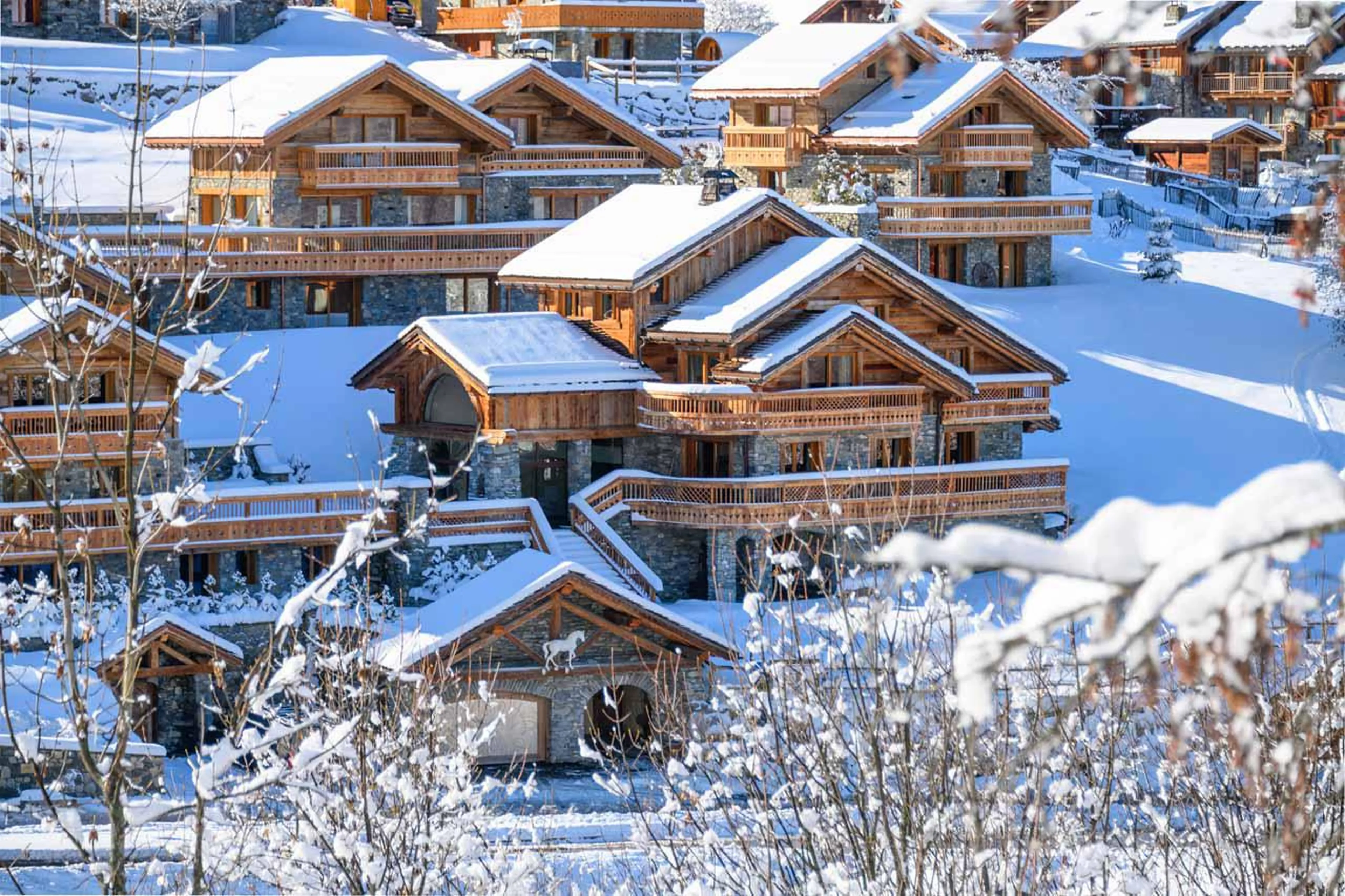 Exterior of Chalet Cheval Blanc in Meribel